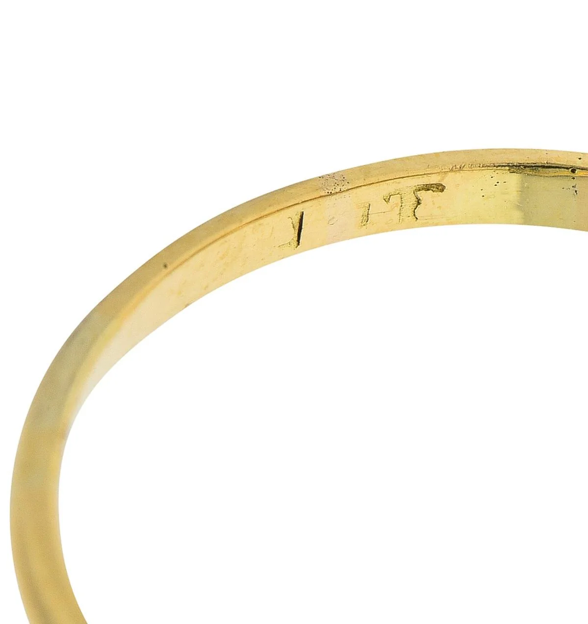 1.08 CTW Emerald Diamond 18 Karat Yellow Gold Vintage Bypass Ring - Image 8