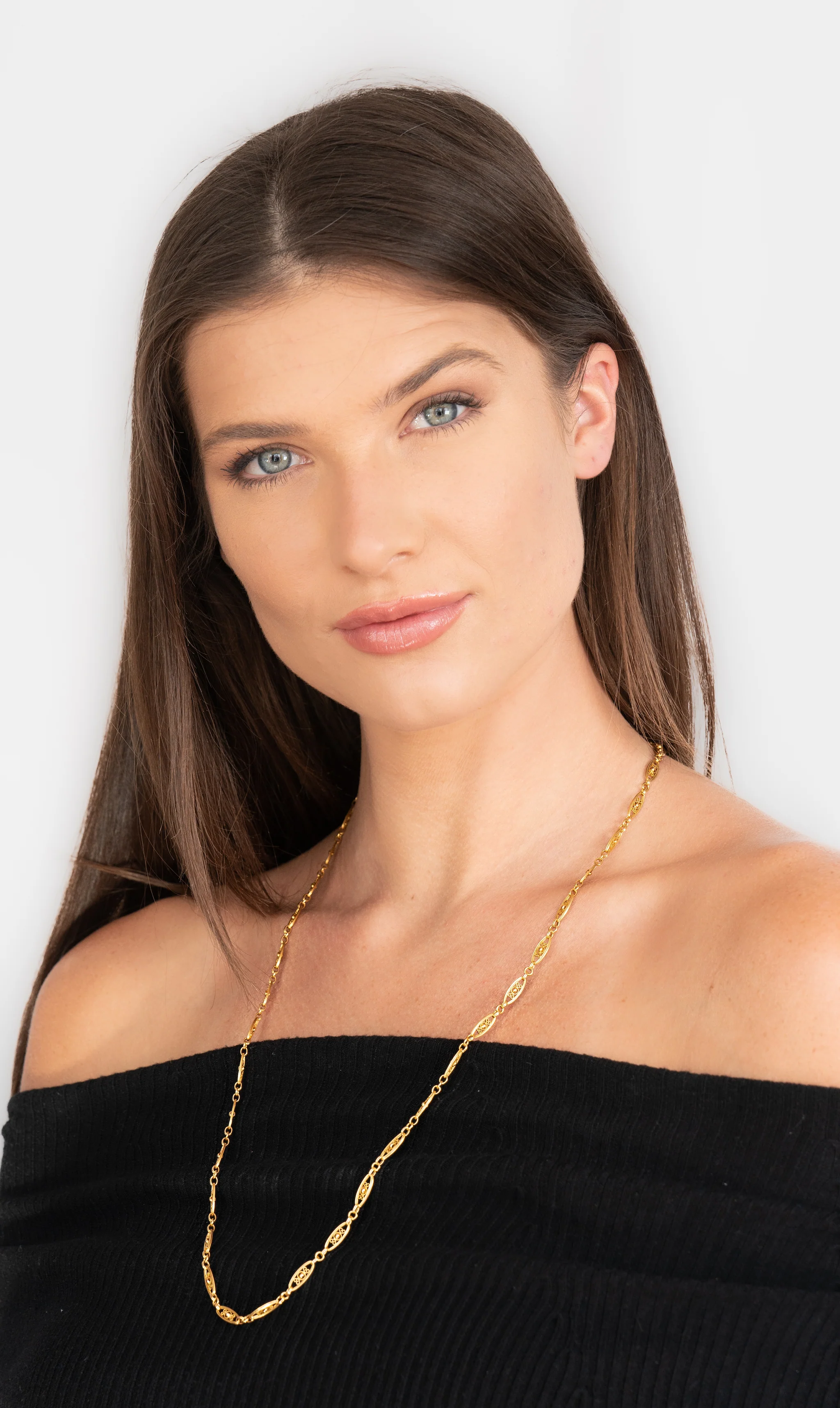1800's Victorian French 18 Karat Yellow Gold 29 Inch Long Filigree Antique Chain Necklace - Image 9