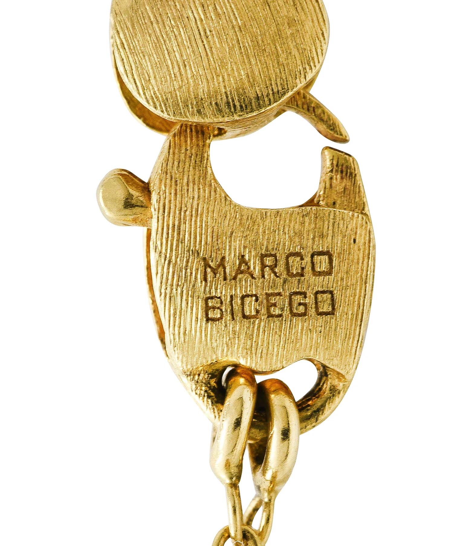 Marco Bicego Contemporary Multi-Gem Diamond 18 Karat Two-Tone Gold Paradise Lariate Tassel Necklace - Image 6