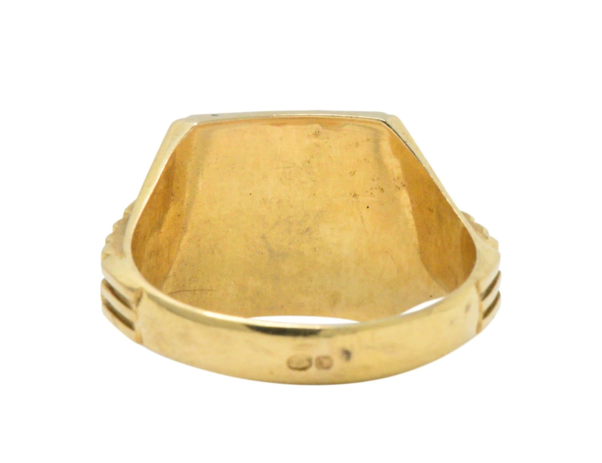 19 Karat Yellow Gold Portrait Frame Unisex / Men's Ring Mid - 19th Century - Image 6