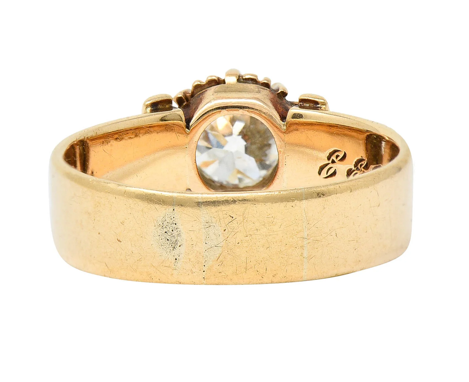 1904 Victorian 0.93 CTW Diamond 14 Karat Gold Engagement Ring GIA - Image 4