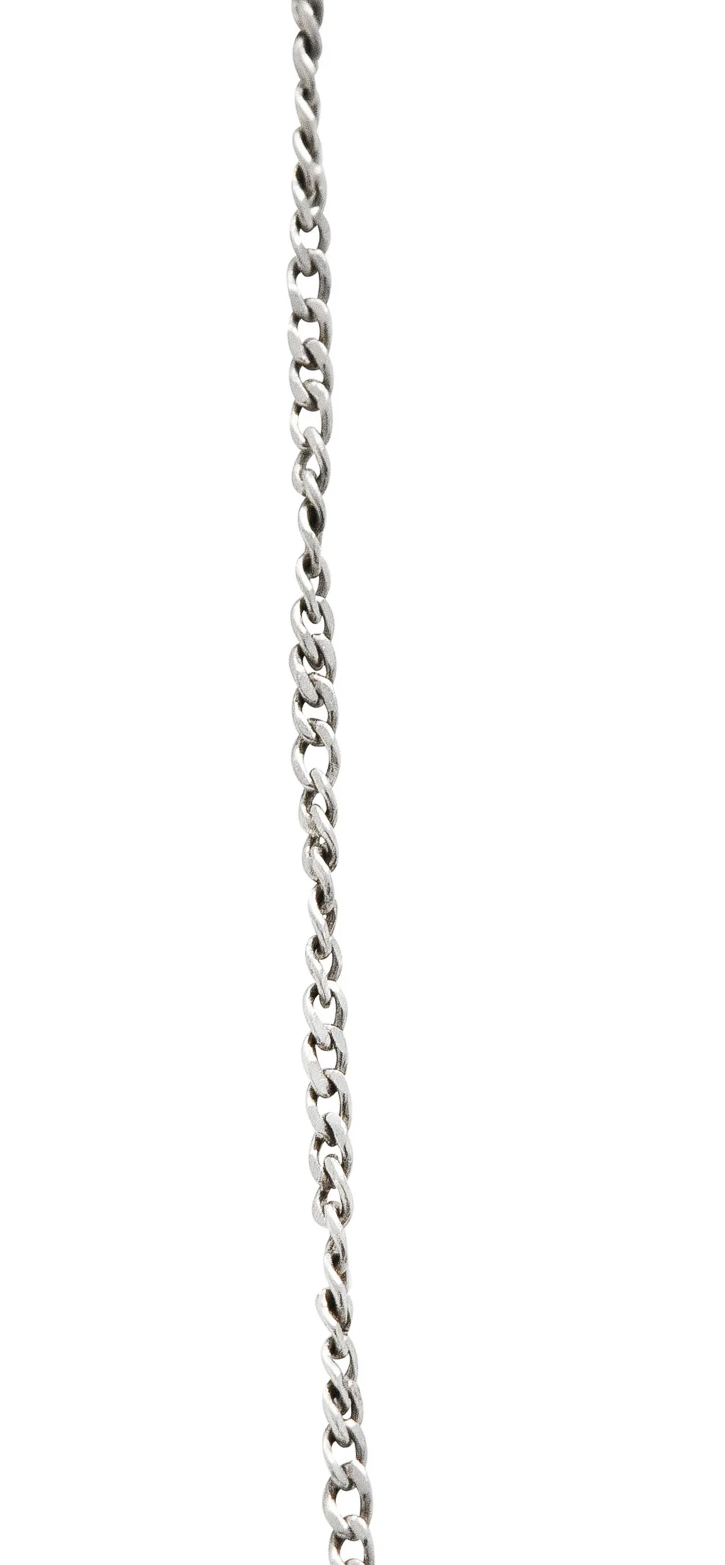 1910 Edwardian 1.00 CTW Diamond Platinum Drop Necklace - Image 7