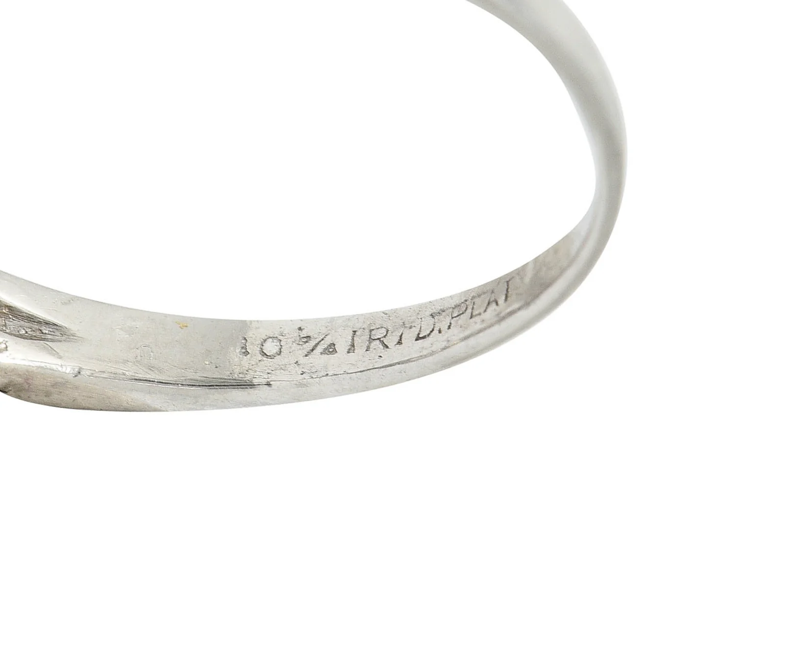 1920's Art Deco 1.25 CTW Diamond Platinum Bypass Dinner Ring - Image 10