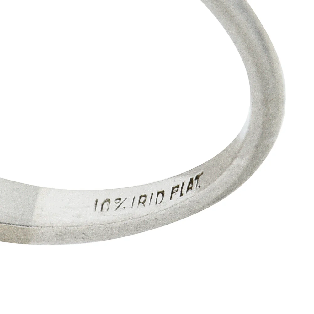 1938 Art Deco Diamond Platinum Anniversary Band Ring - Image 11