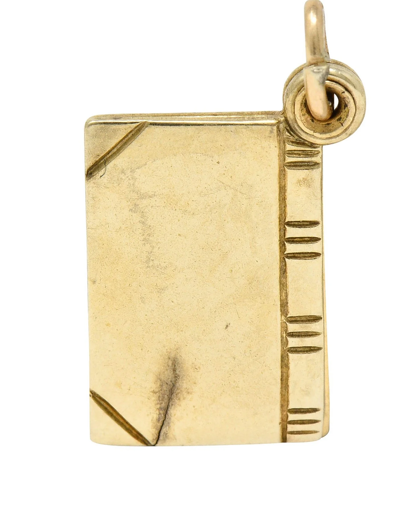 1940's Retro 10 Karat Gold I Love You Book Charm - Image 6