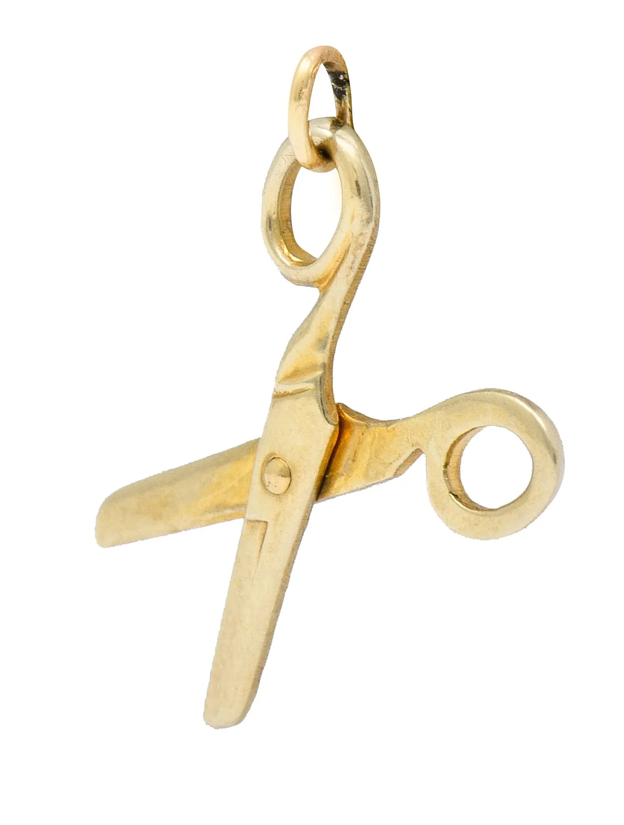 1940's Retro 10 Karat Gold Scissor Charm - Image 8
