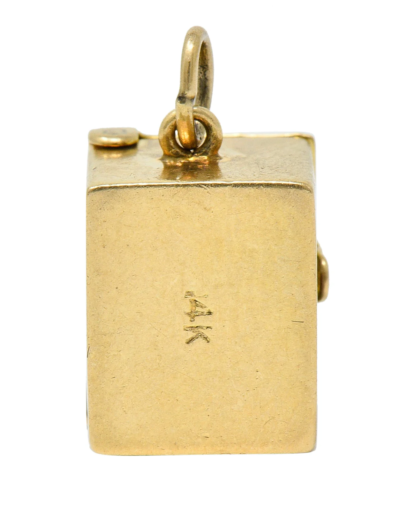 1940's Retro 14 Karat Gold Card Box & Cards Charm - Image 4