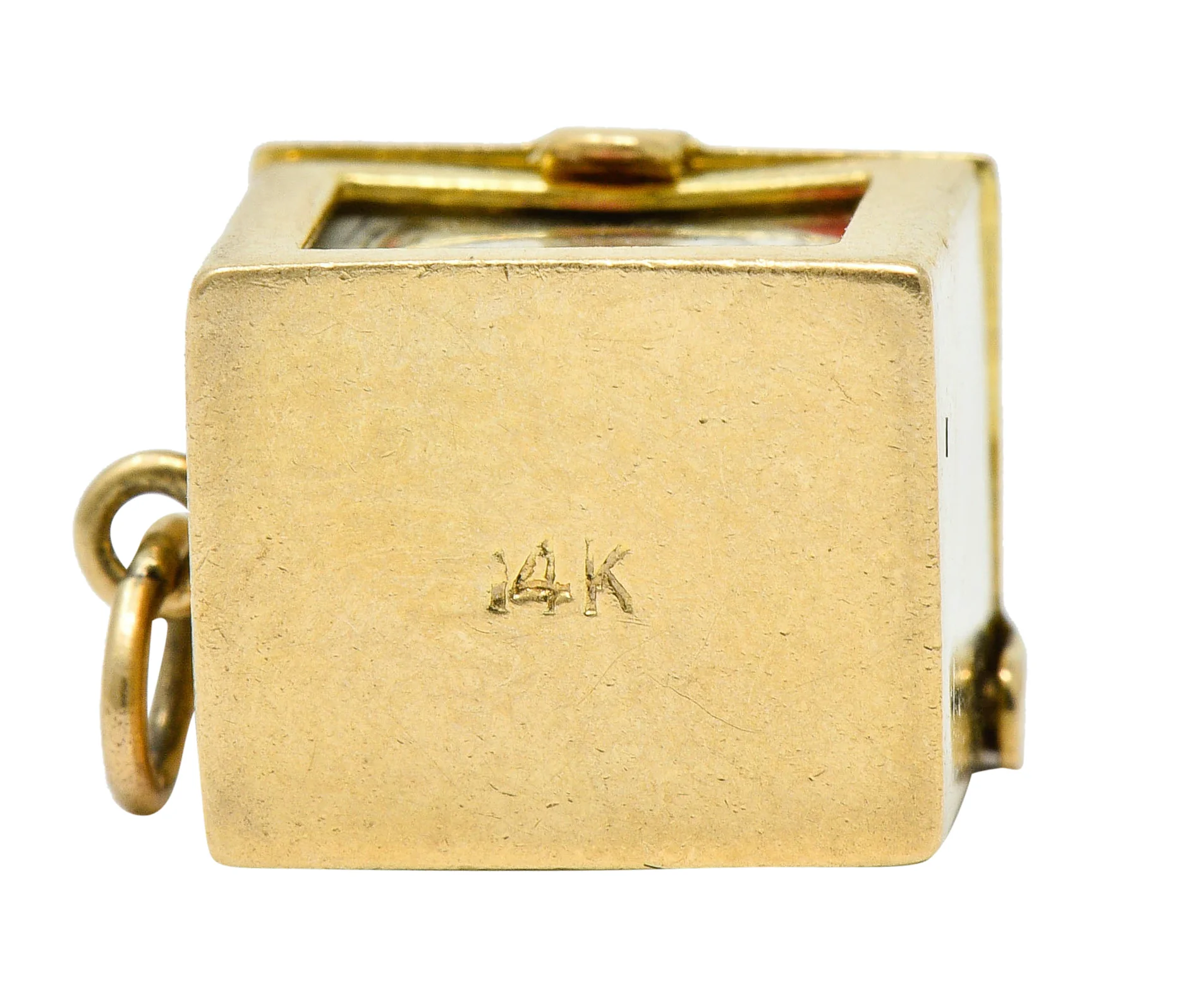 1940's Retro 14 Karat Gold Card Box & Cards Charm - Image 8