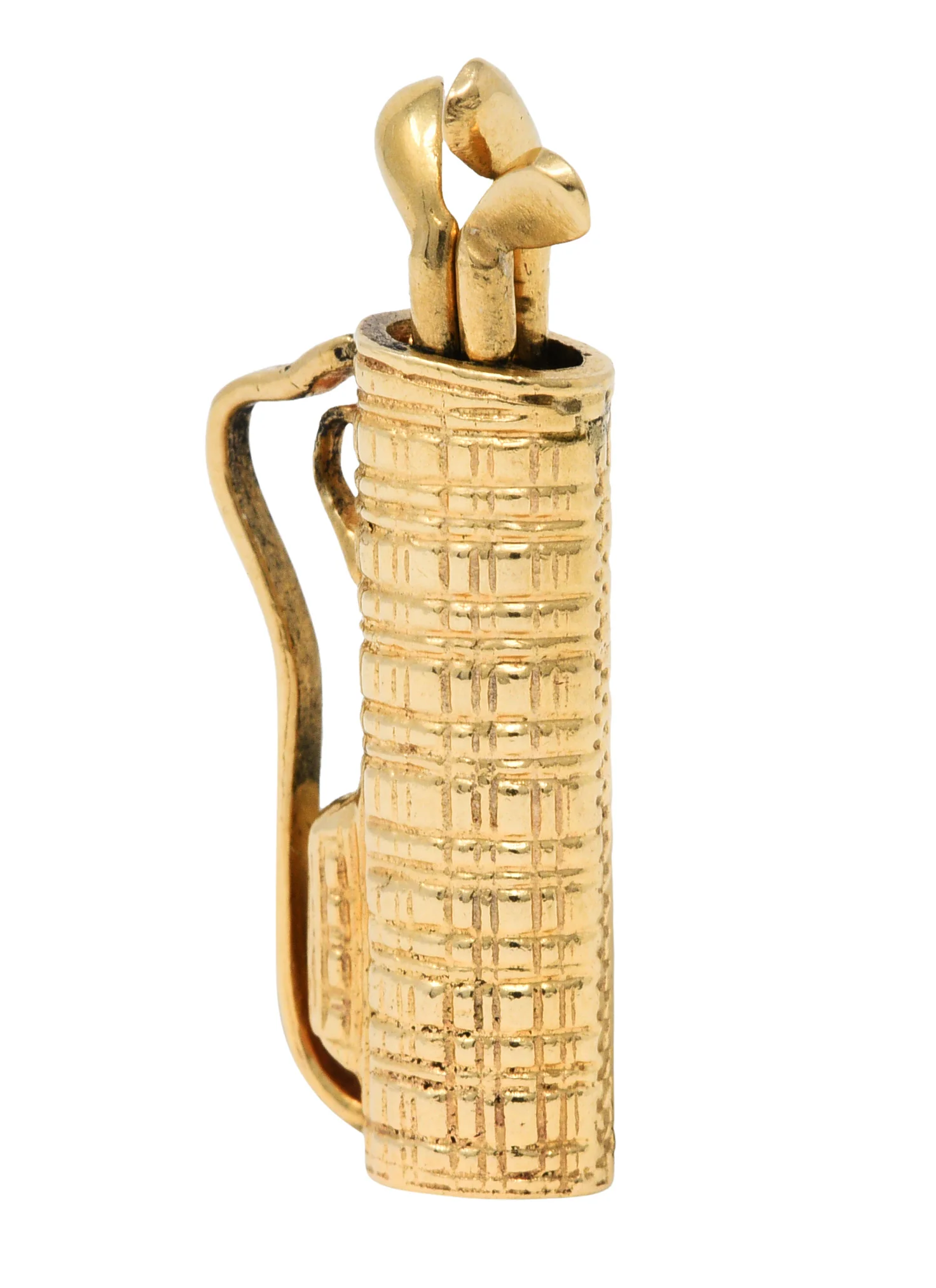 1940's Retro 14 Karat Gold Golf Caddy Charm - Image 4
