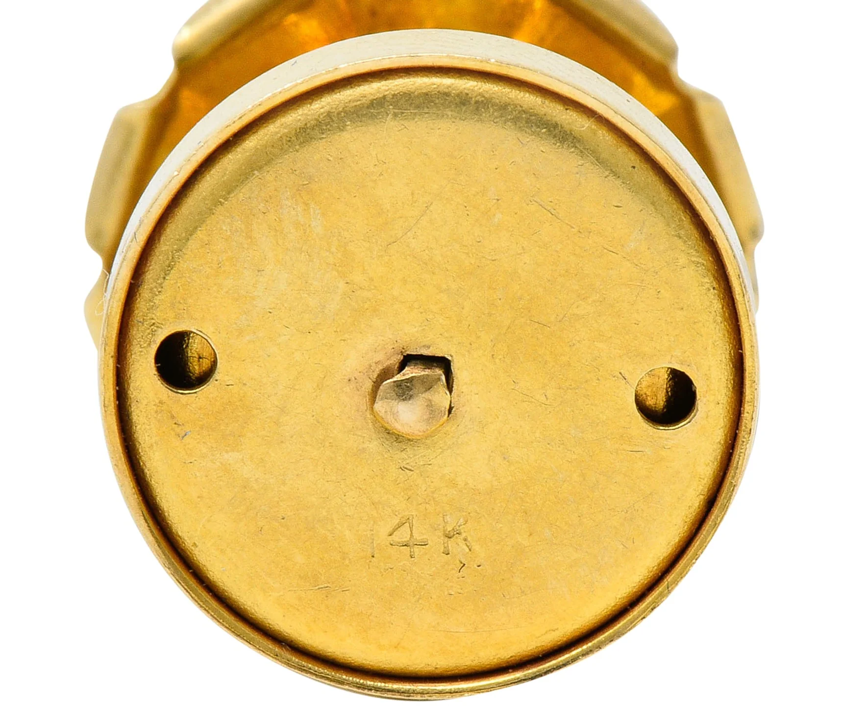 1940's Retro 14 Karat Gold Spinning Carousel Charm - Image 9