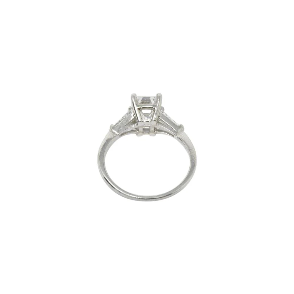 1950's Bailey Banks and Biddle 1.93CTW Emerald Cut Diamond & Platinum Engagement Ring GIA - Image 12
