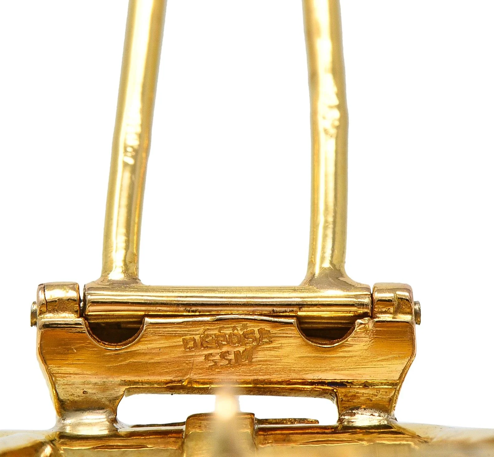 1950's French Diamond Platinum 18 Karat Yellow Gold Vintage Rocking Horse Brooch - Image 6