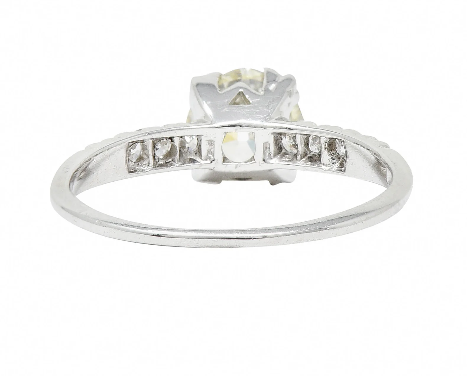1950's Maurice Tishman 1.28 CTW Diamond Platinum Engagement Ring - Image 5