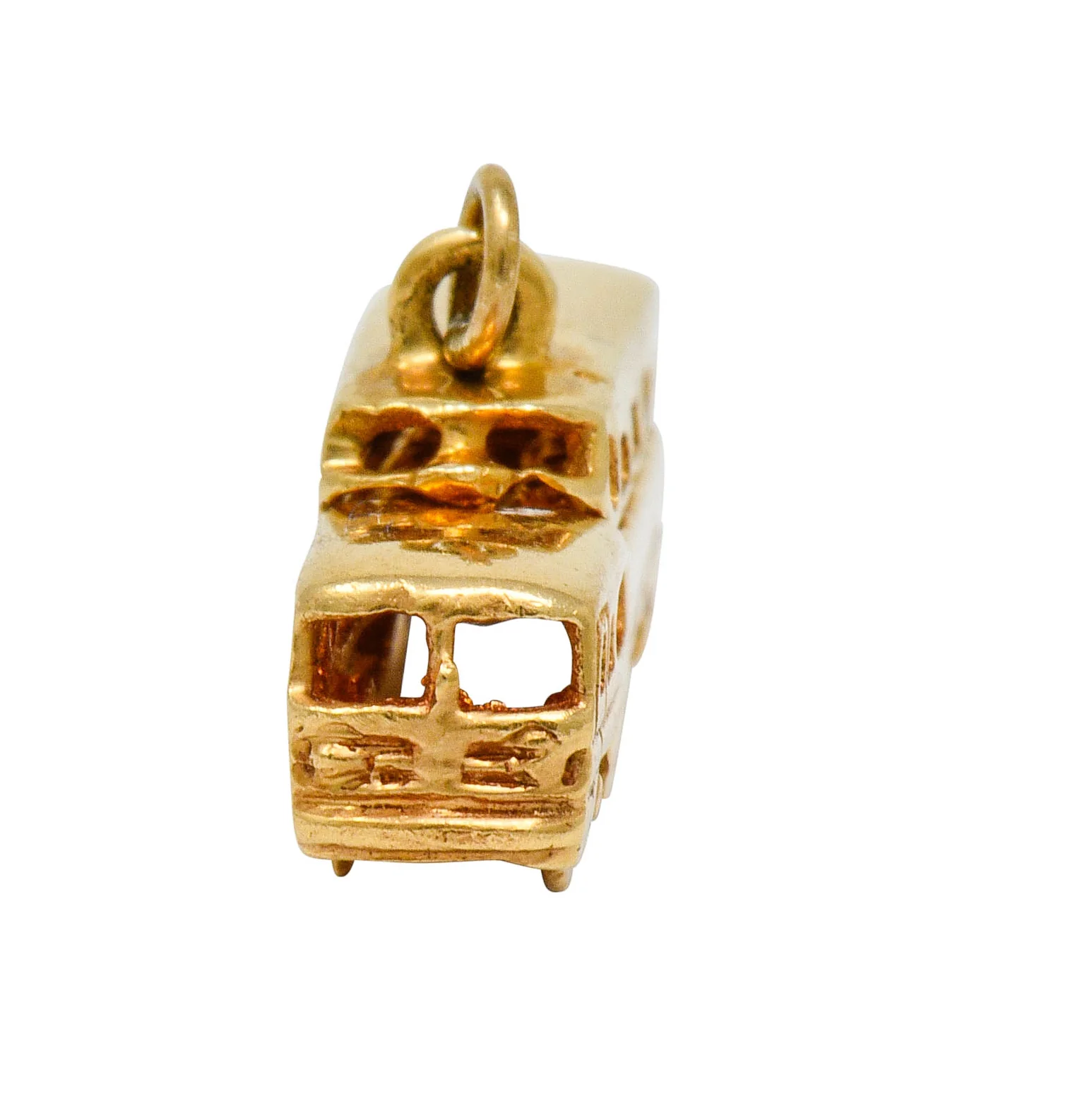 1950's Mid-Century Articulated 14 Karat Gold Scenicruiser Greyhound Bus Charm - Image 8