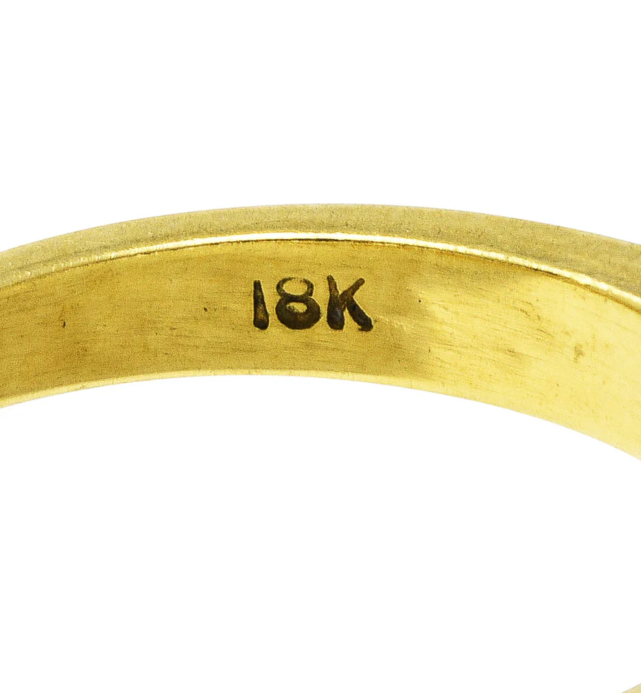 1960's 0.50 CTW Tiffany Ruby Diamond Three Stone Stacking Band Ring Set - Image 10