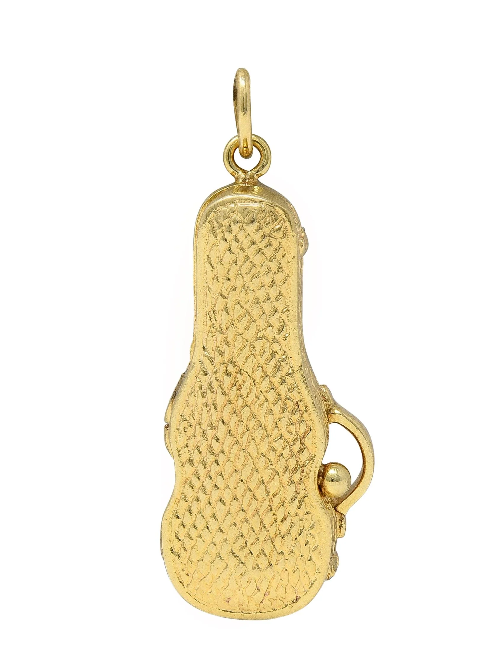 1960's 14 Karat Yellow Gold Vintage Violin In Case Pendant Charm - Image 3