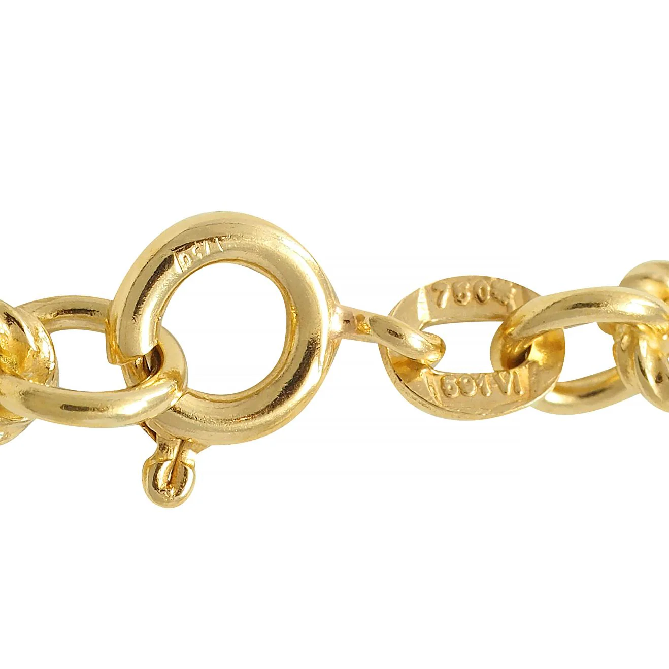 1960's 18 Karat Yellow Gold Twisted Rope Cable Link Chain Vintage Necklace - Image 8