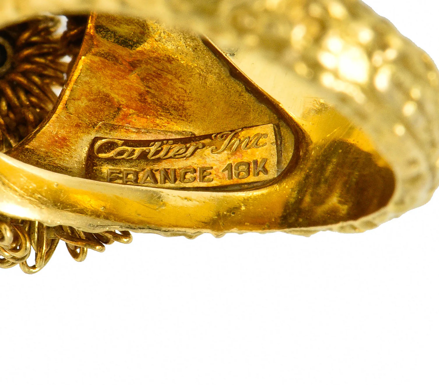 1960's Cartier France 2.50 CTW Diamond 18 Karat Gold Floral Bouquet Ring - Image 11