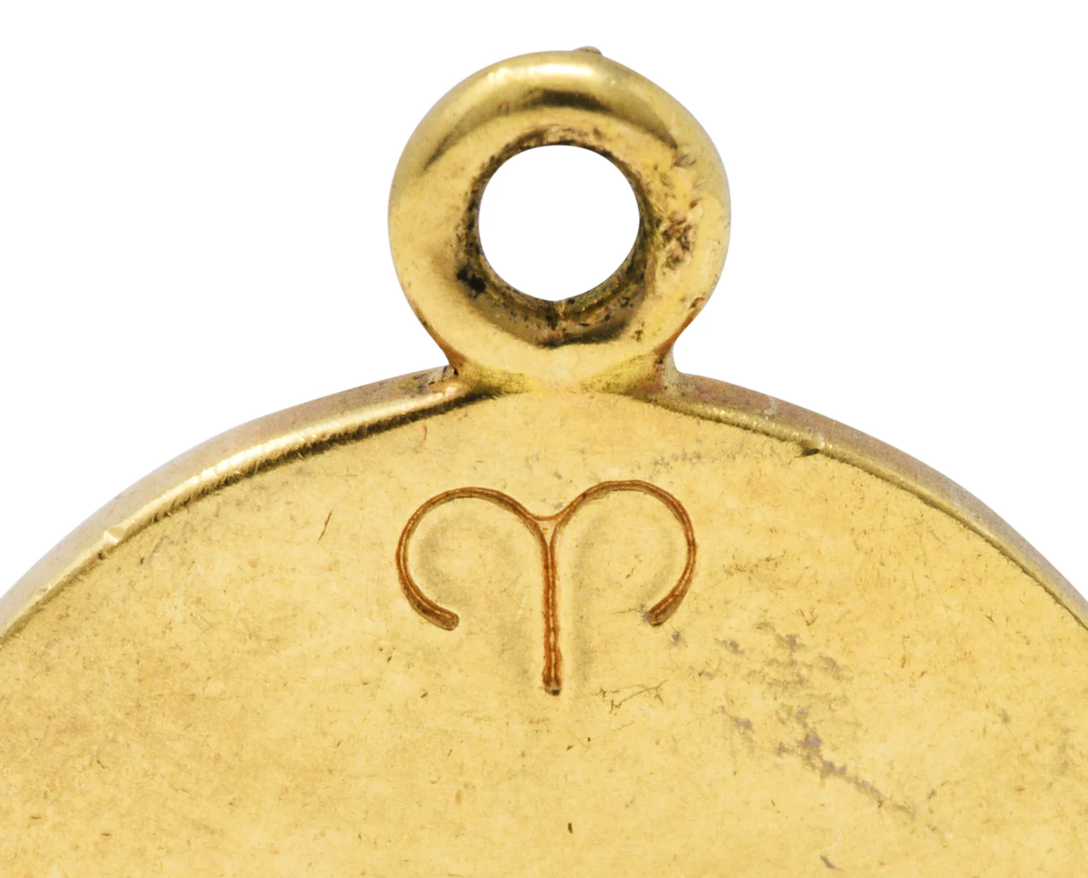 1960's Larter & Sons 14 Karat Gold Aries Zodiac Charm - Image 5