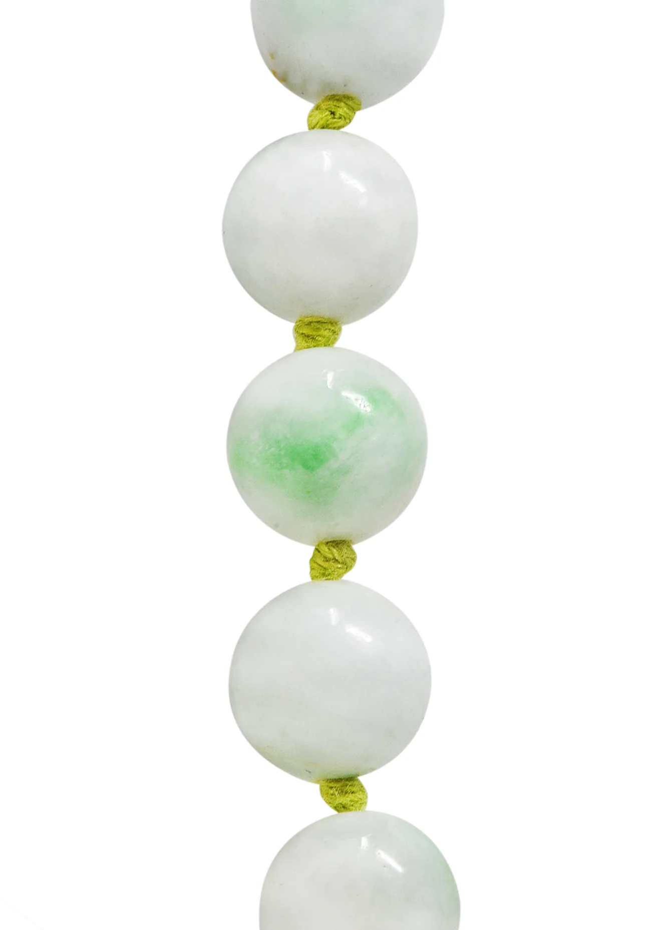 1960's Natural Jadeite Jade 14 Karat Yellow Gold Beaded Strand Carved Vintage Pendant Necklace GIA - Image 6