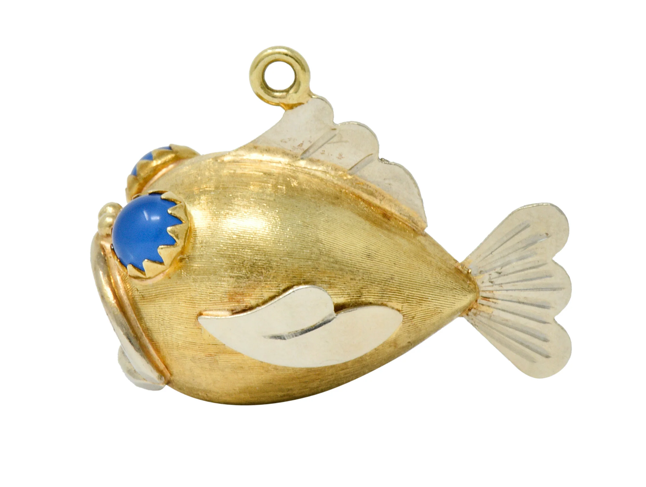 1960's Vintage 14 Karat Two-Tone Gold Fish Charm - Image 5