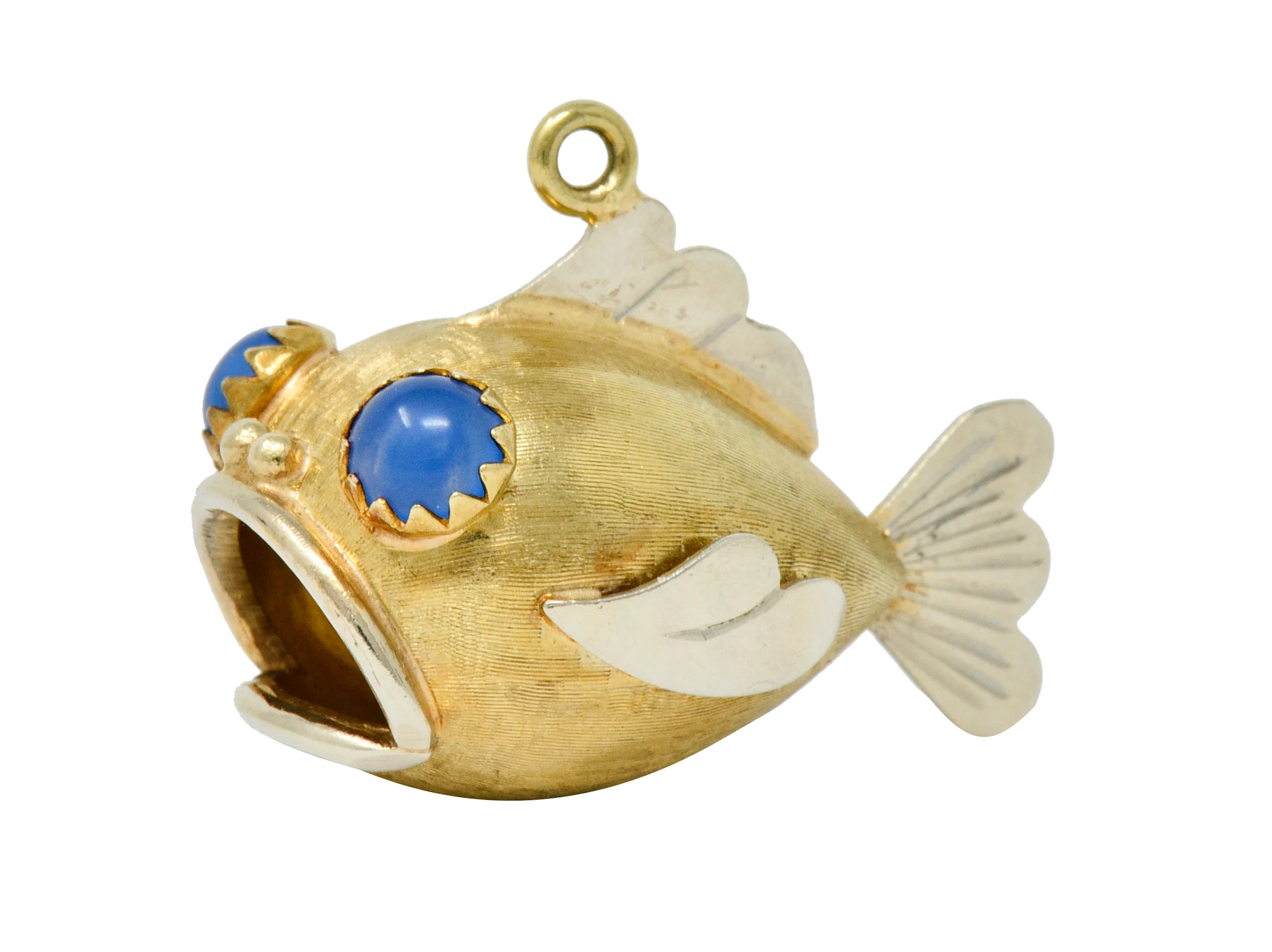 1960's Vintage 14 Karat Two-Tone Gold Fish Charm - Image 6