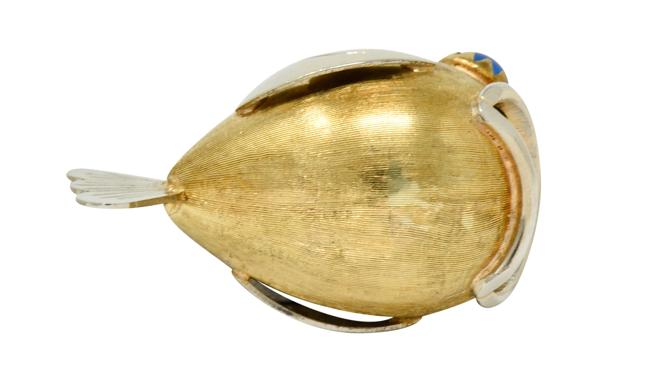 1960's Vintage 14 Karat Two-Tone Gold Fish Charm - Image 7