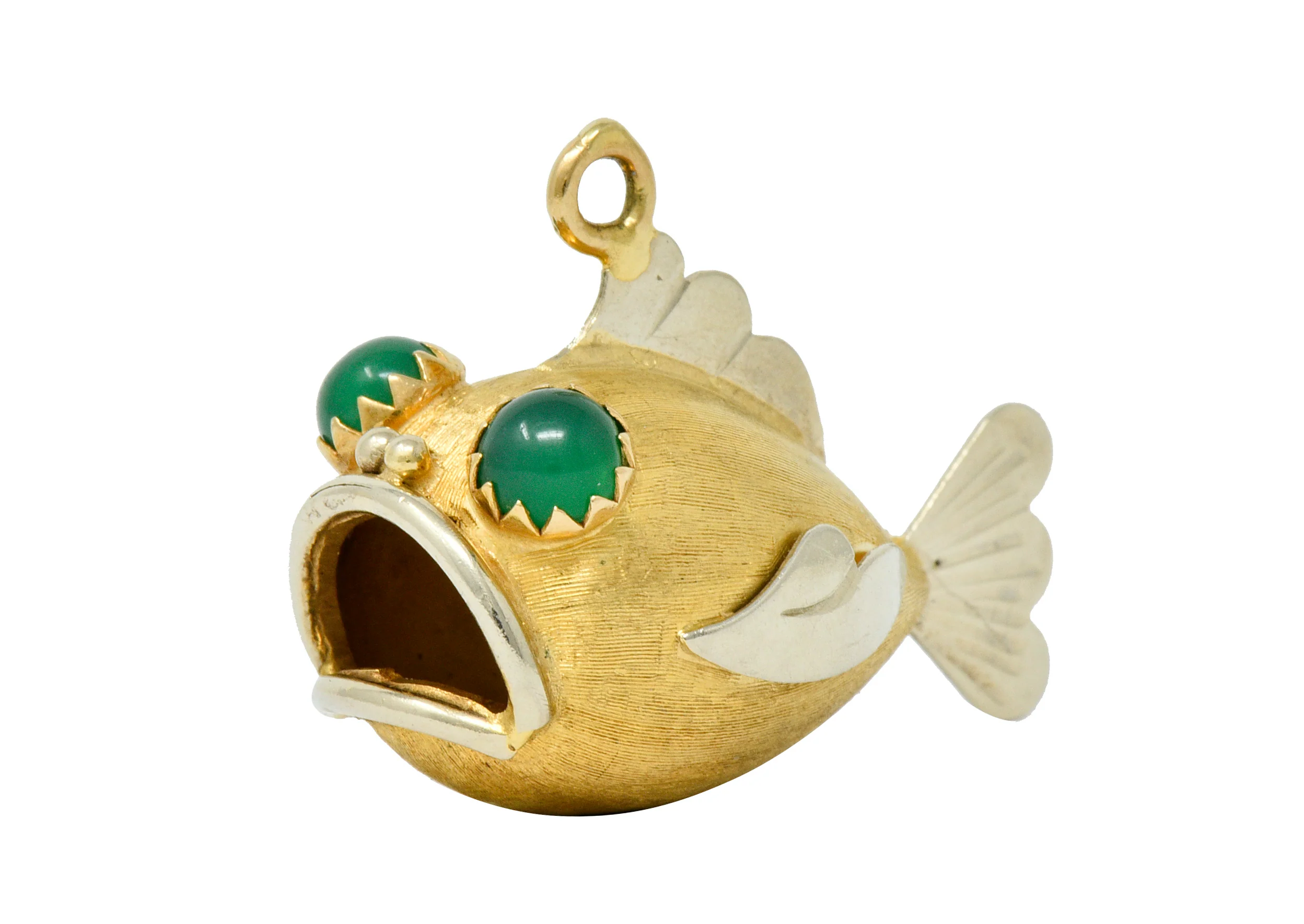 1960's Vintage 14 Karat Two-Tone Gold Fish Charm - Image 5