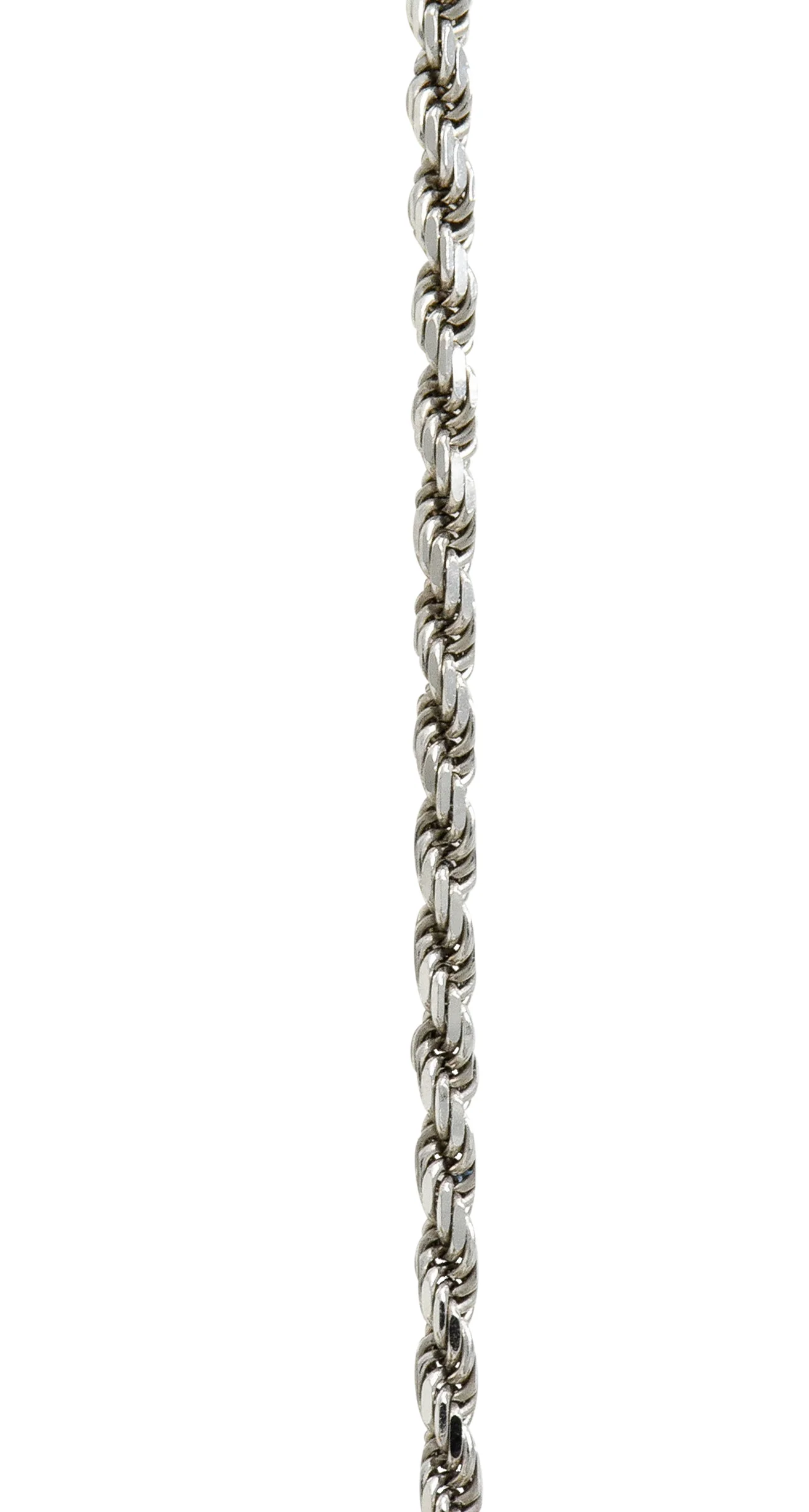 1970's Vintage 8.50 CTW Diamond Platinum 18 Karat Gold Swan Pendant Necklace - Image 8