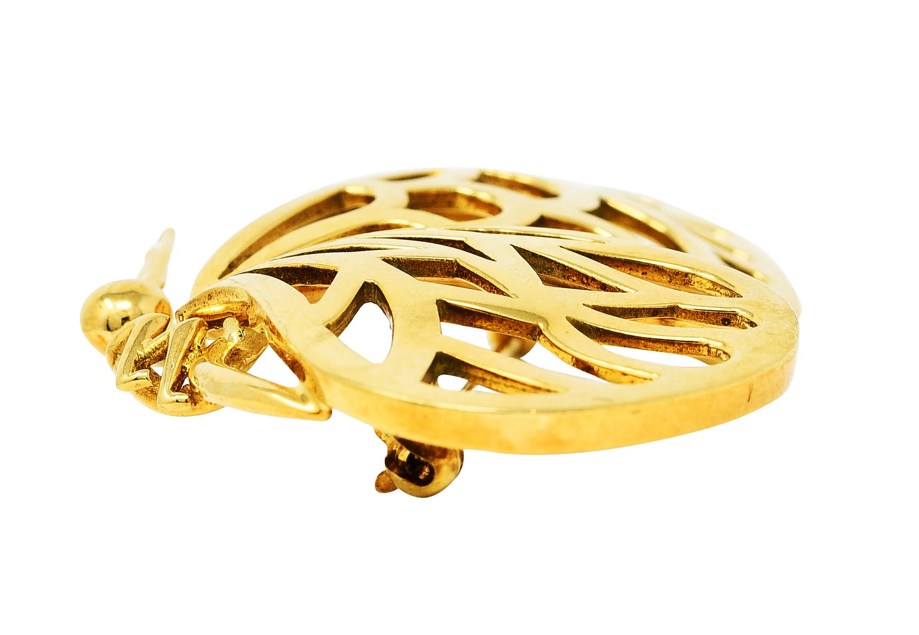 1986 Tiffany & Co. 18 Karat Yellow Gold Vintage Butterfly Brooch - Image 8