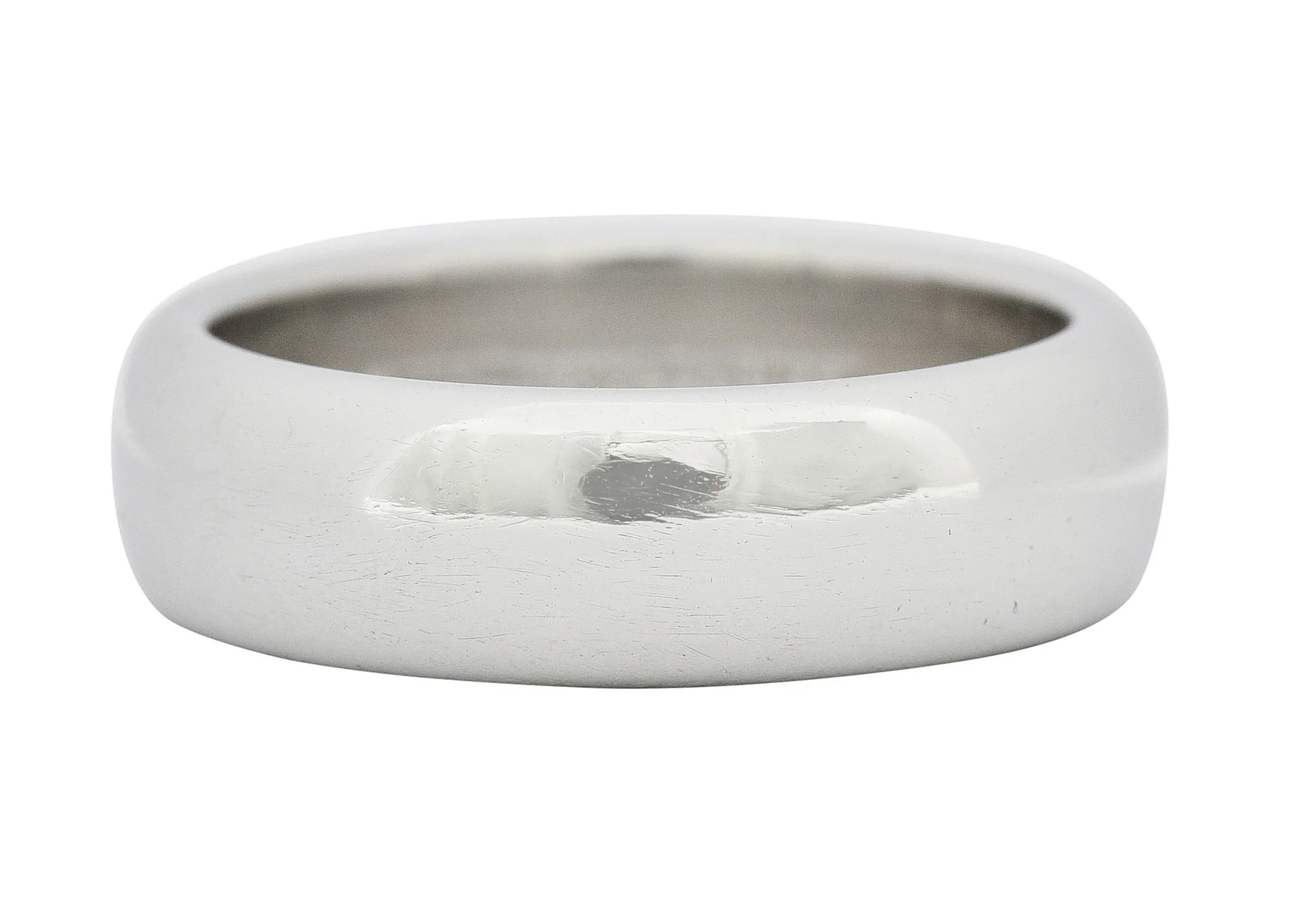1999 Tiffany & Co. Platinum 6.0 MM Unisex Wedding Band Ring