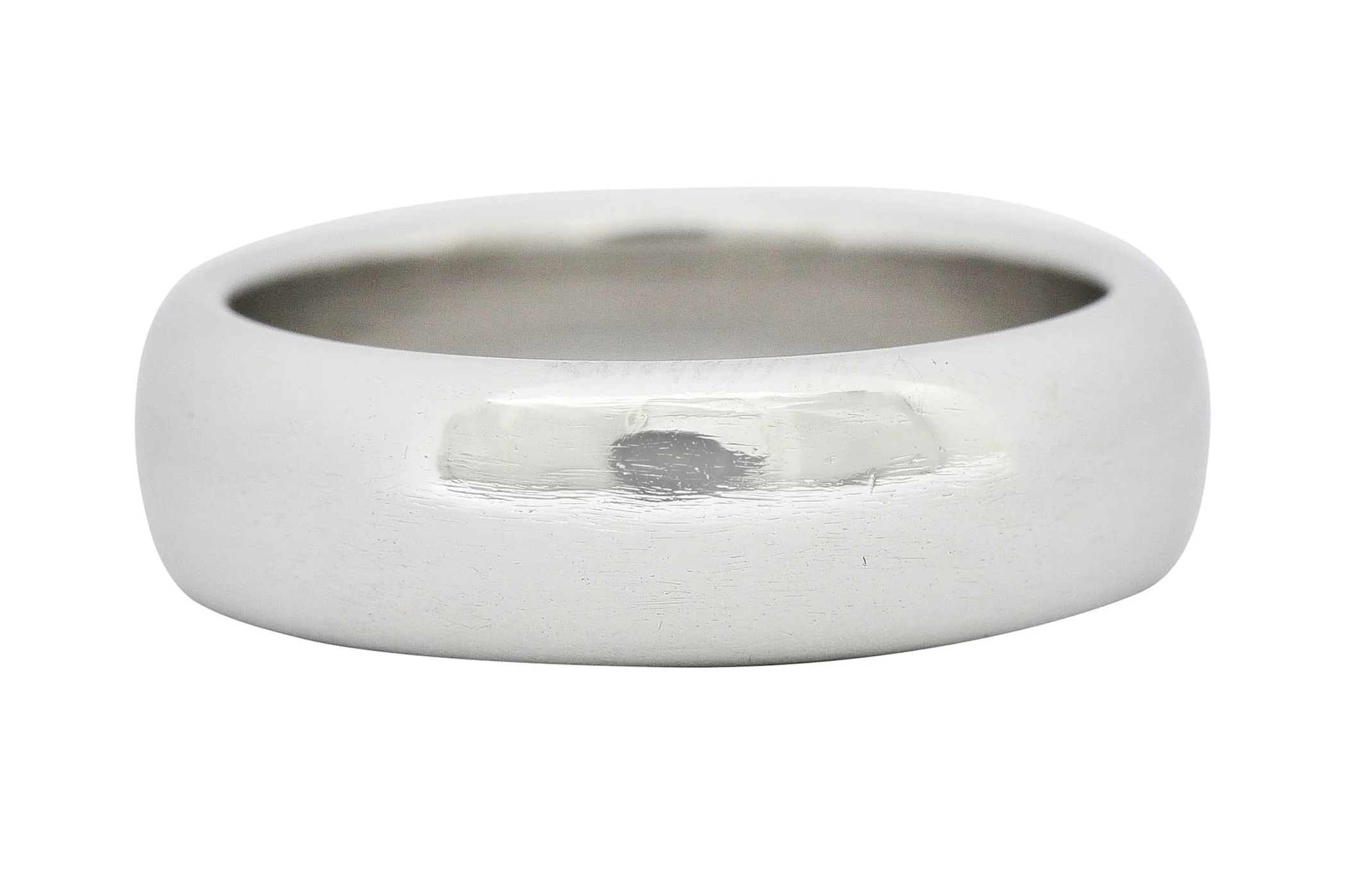 1999 Tiffany & Co. Platinum 6.0 MM Unisex Wedding Band Ring - Image 2
