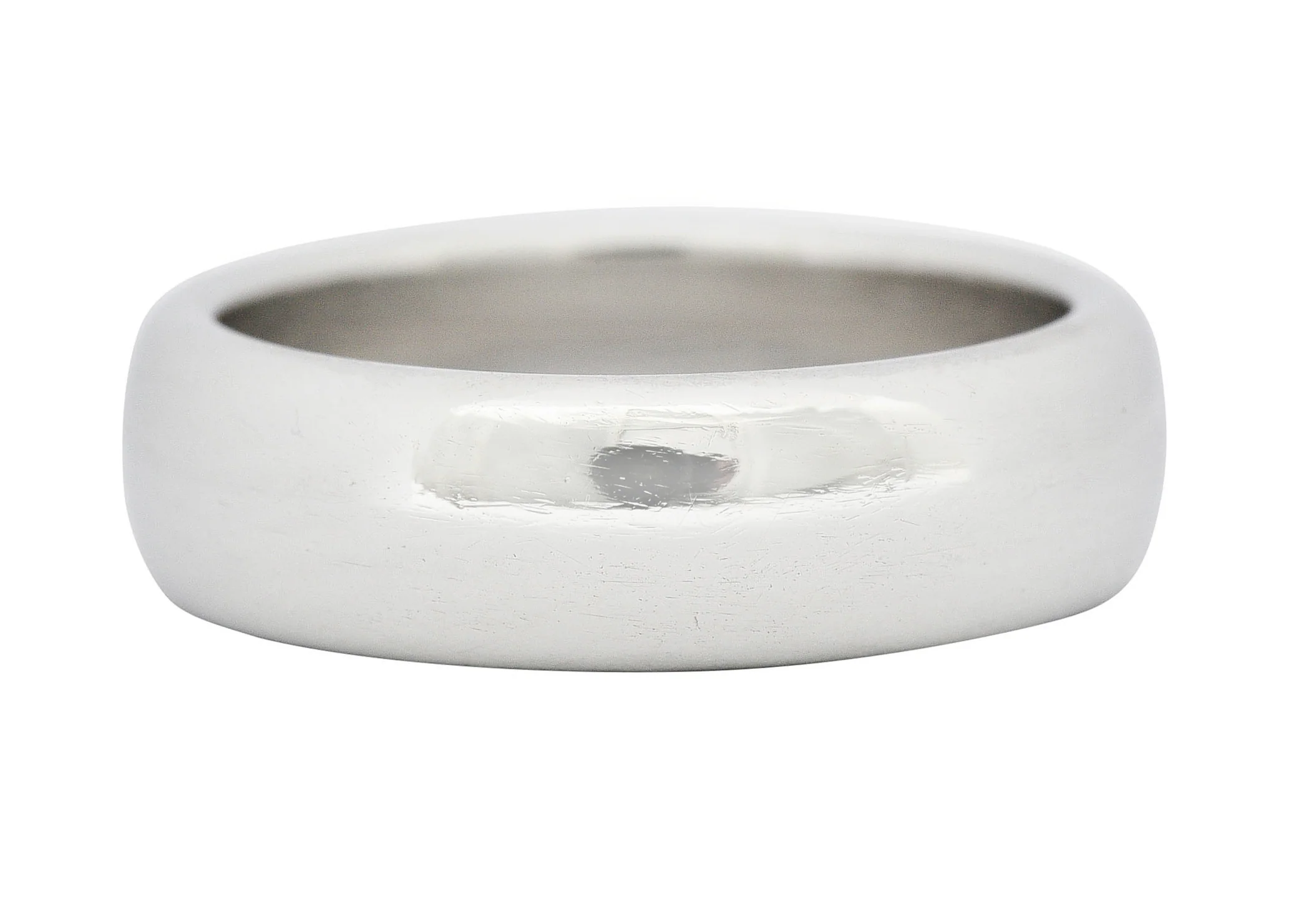 1999 Tiffany & Co. Platinum 6.0 MM Unisex Wedding Band Ring - Image 3