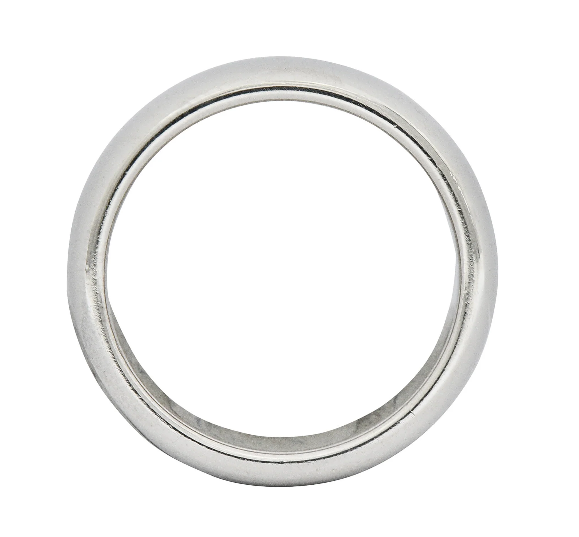 1999 Tiffany & Co. Platinum 6.0 MM Unisex Wedding Band Ring - Image 6