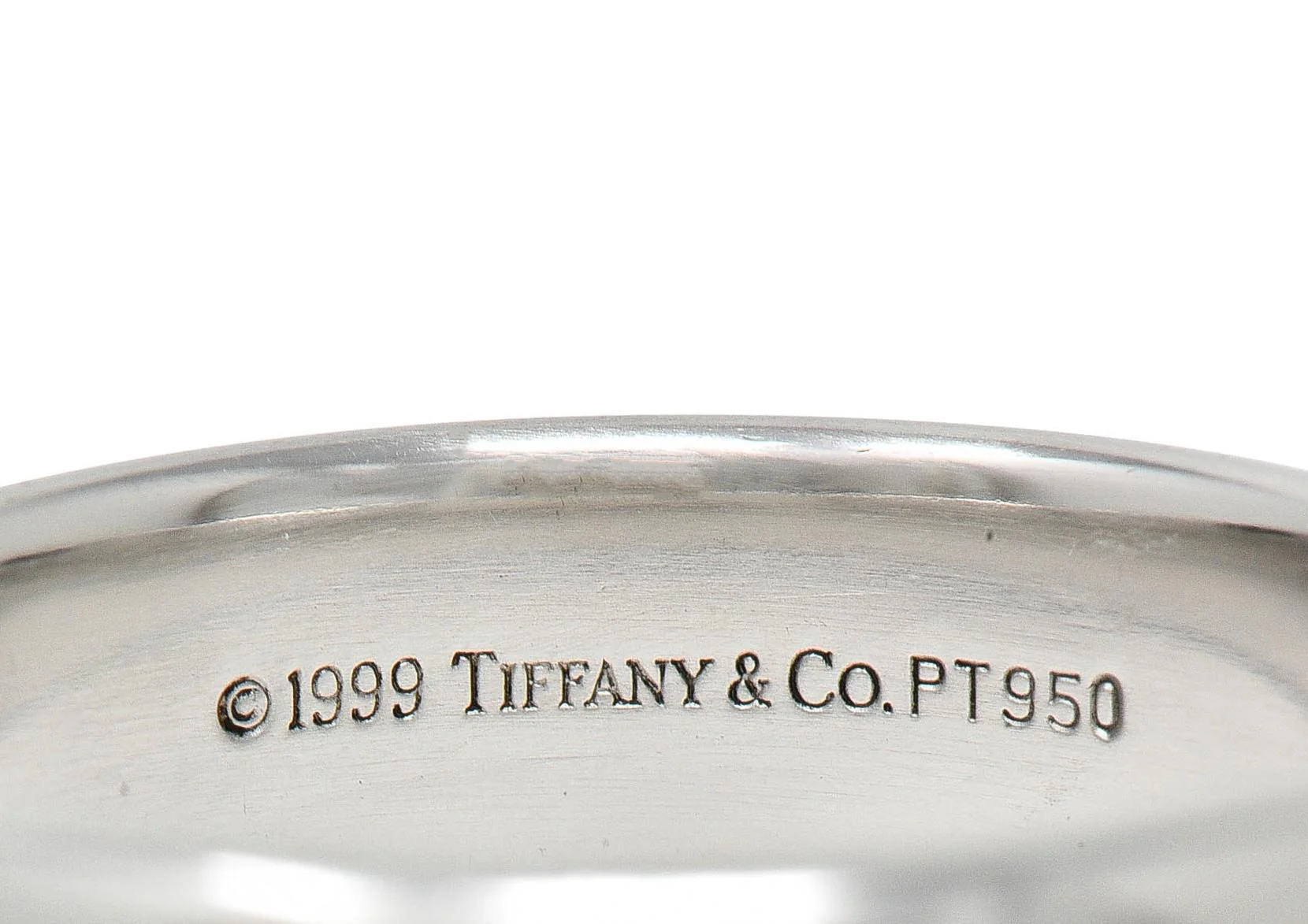 1999 Tiffany & Co. Platinum 6.0 MM Vintage Men's Unisex Wedding Band Ring - Image 4