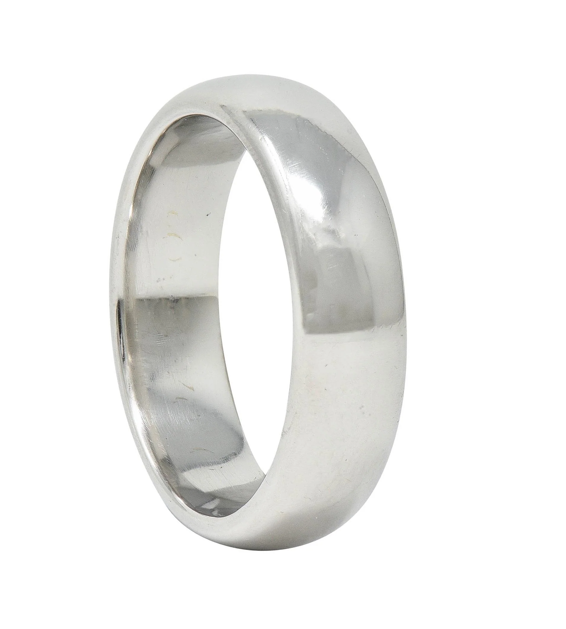 1999 Tiffany & Co. Platinum 6.0 MM Vintage Men's Unisex Wedding Band Ring - Image 9