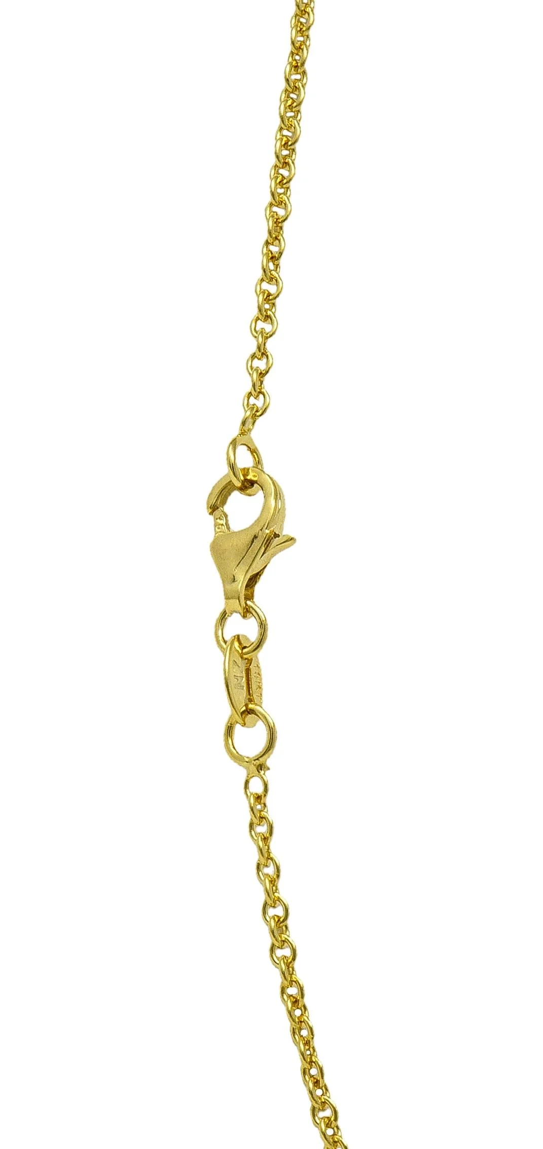 2000's Amethyst 18 Karat Yellow Gold Station Necklace - Image 8