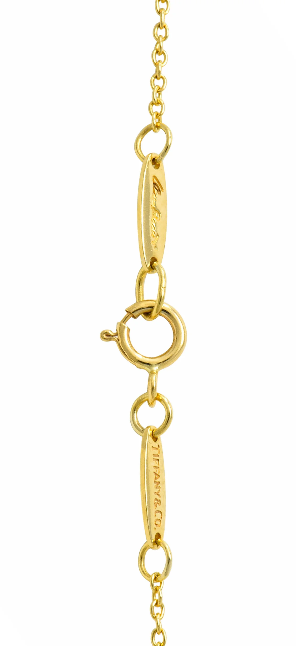 2003 Tiffany & Co. 18 Karat Gold Circular Atlas Pendant Necklace - Image 6