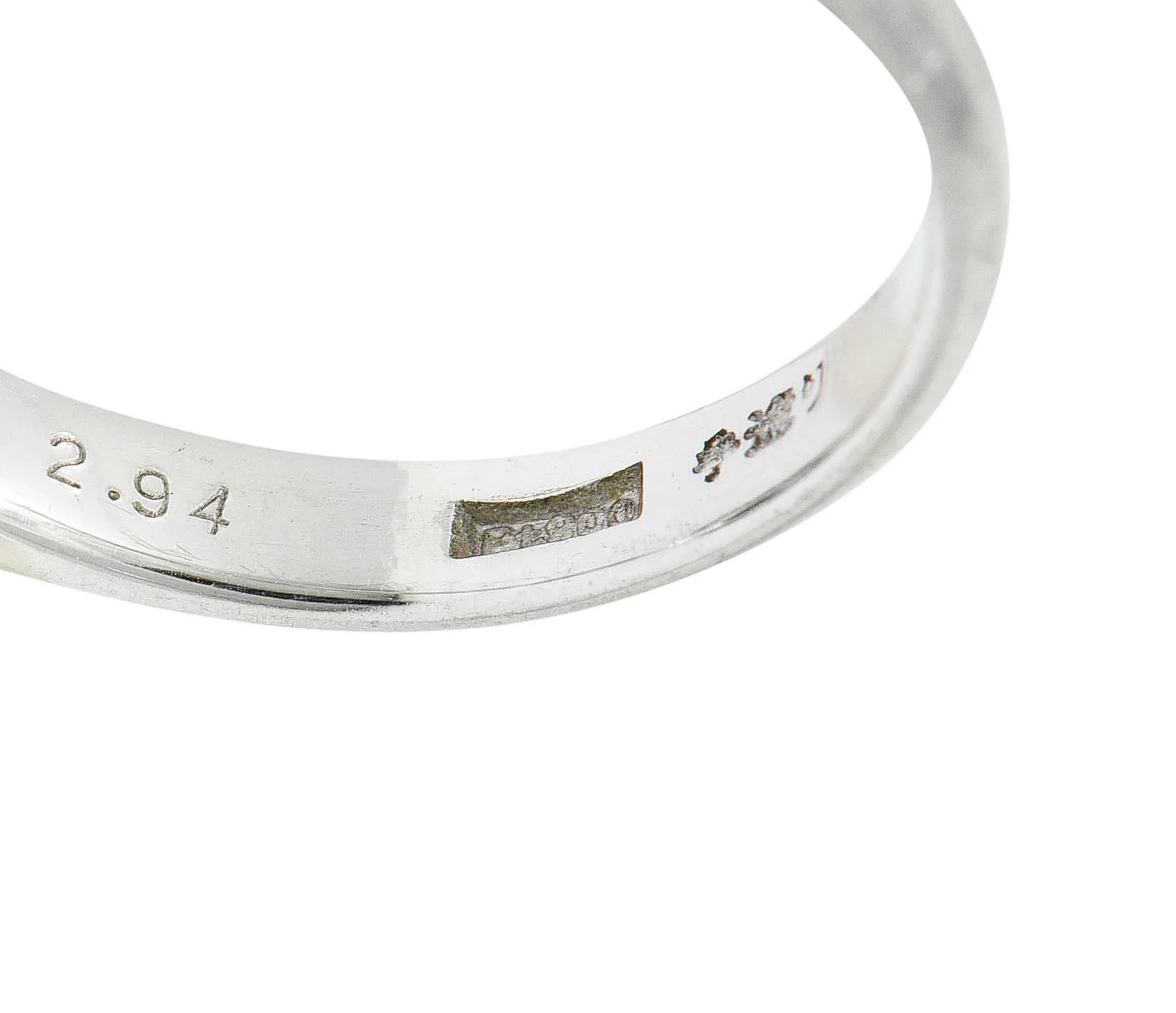 3.50 CTW Sapphire Diamond Platinum Cluster Ring - Image 11