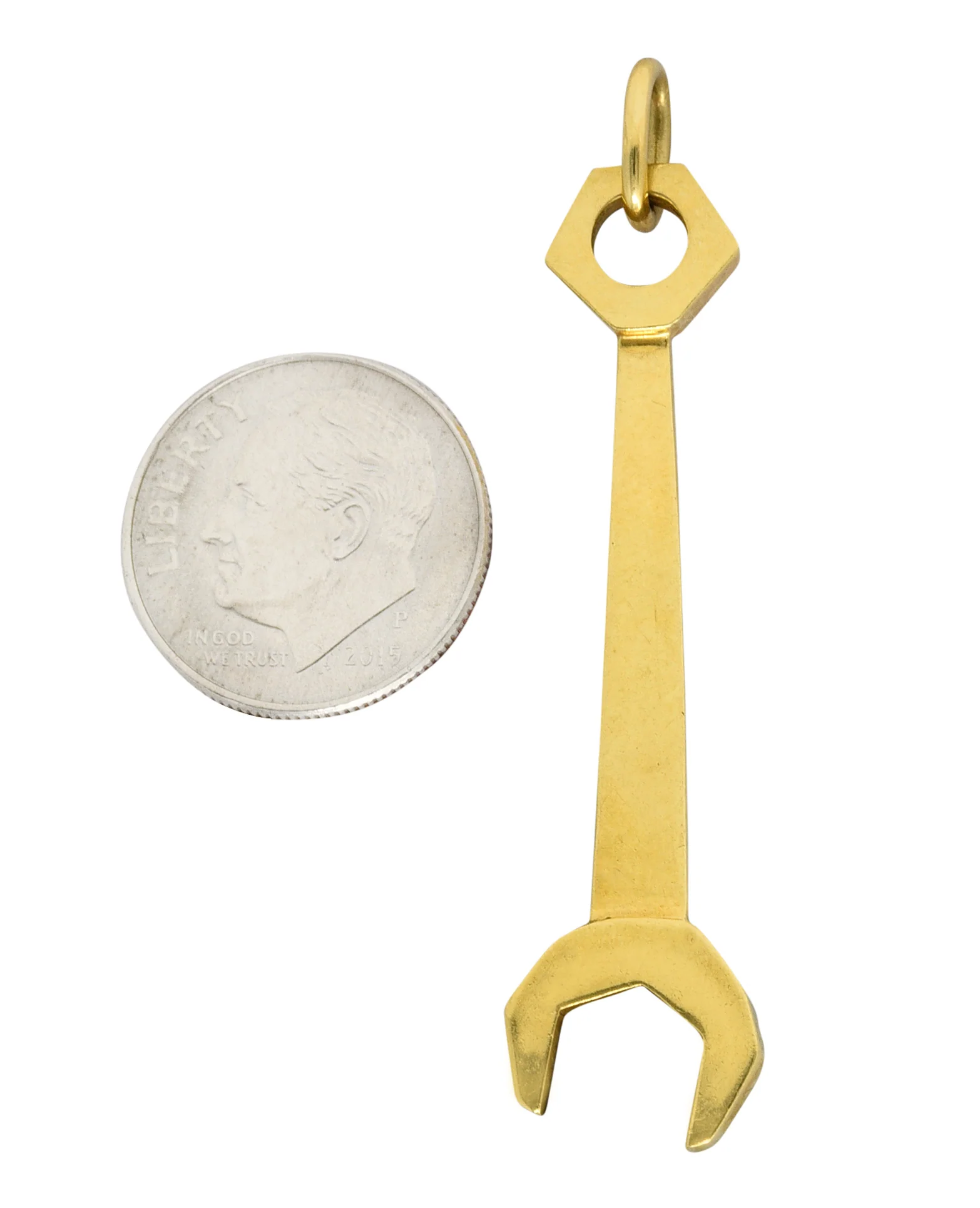 Aldo Cipullo 18 Karat Yellow Gold 1972 Wrench Vintage Pendant - Image 6