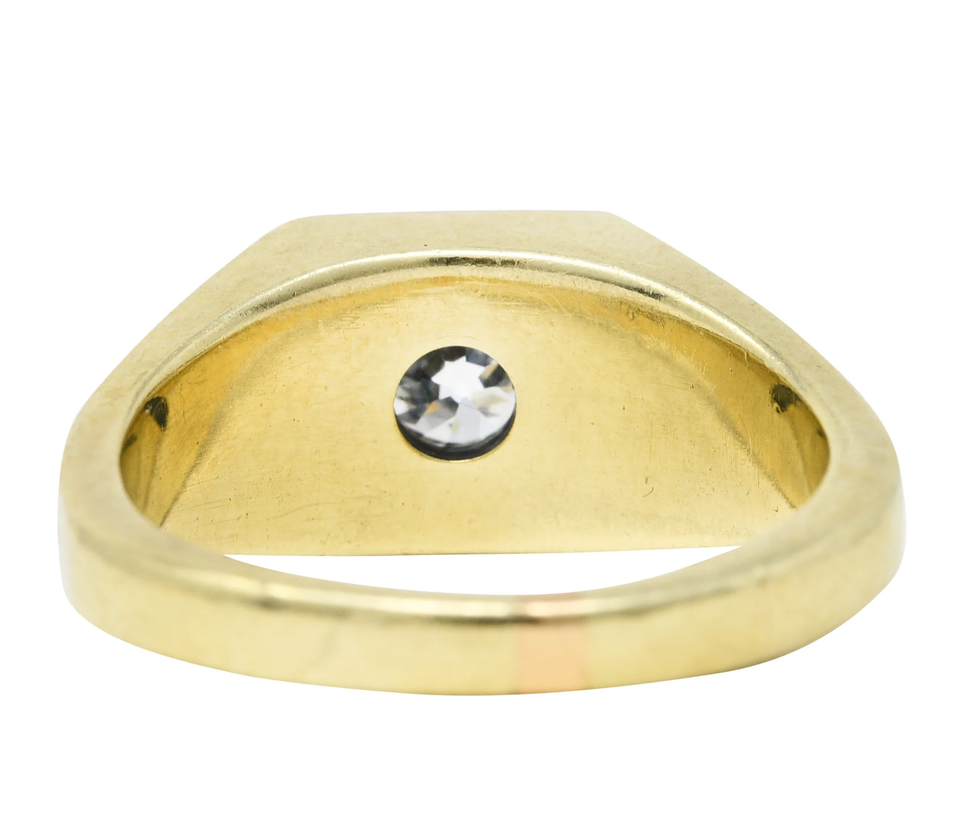 Allsopp-Steller 0.92 CTW Diamond 14 Karat Two-Tone Unisex Ring - Image 4
