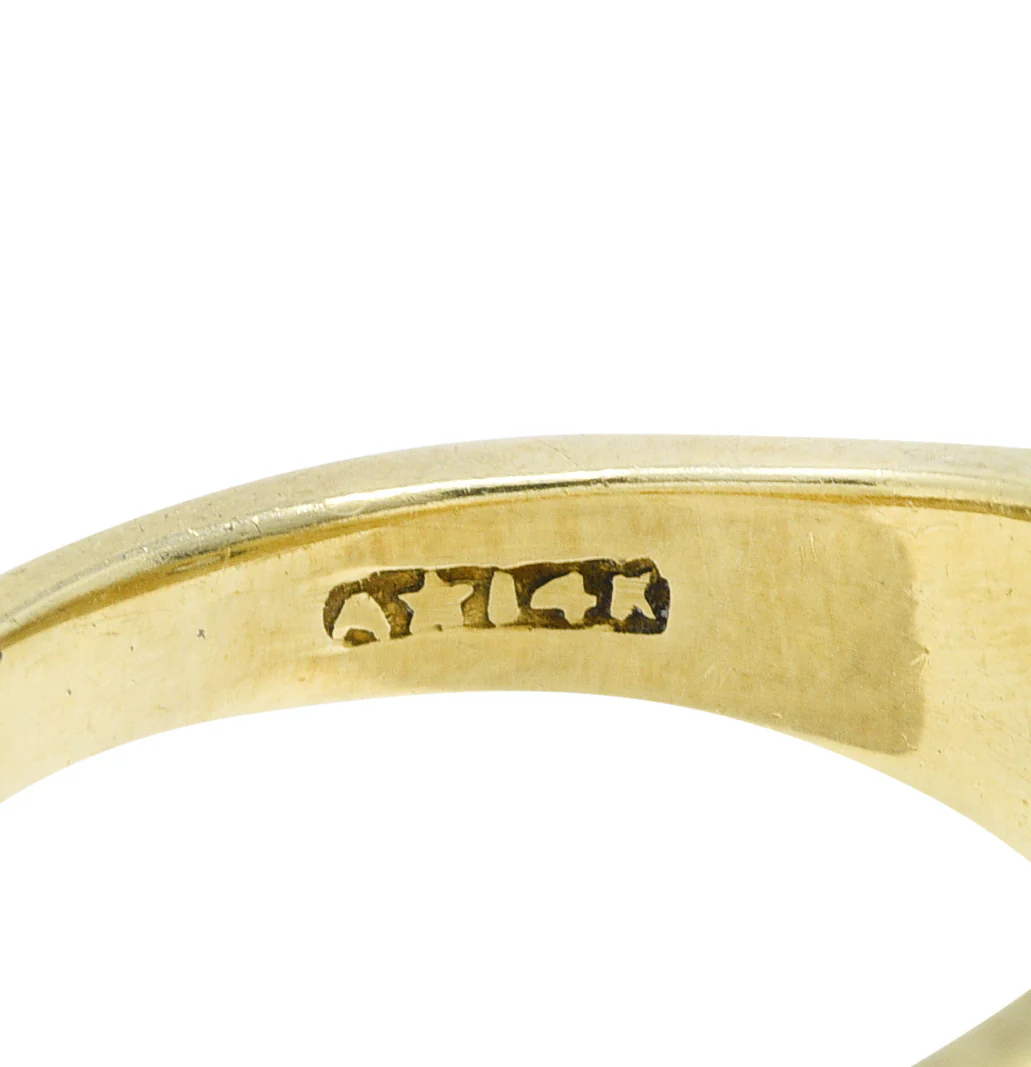 Allsopp-Steller 0.92 CTW Diamond 14 Karat Two-Tone Unisex Ring - Image 7