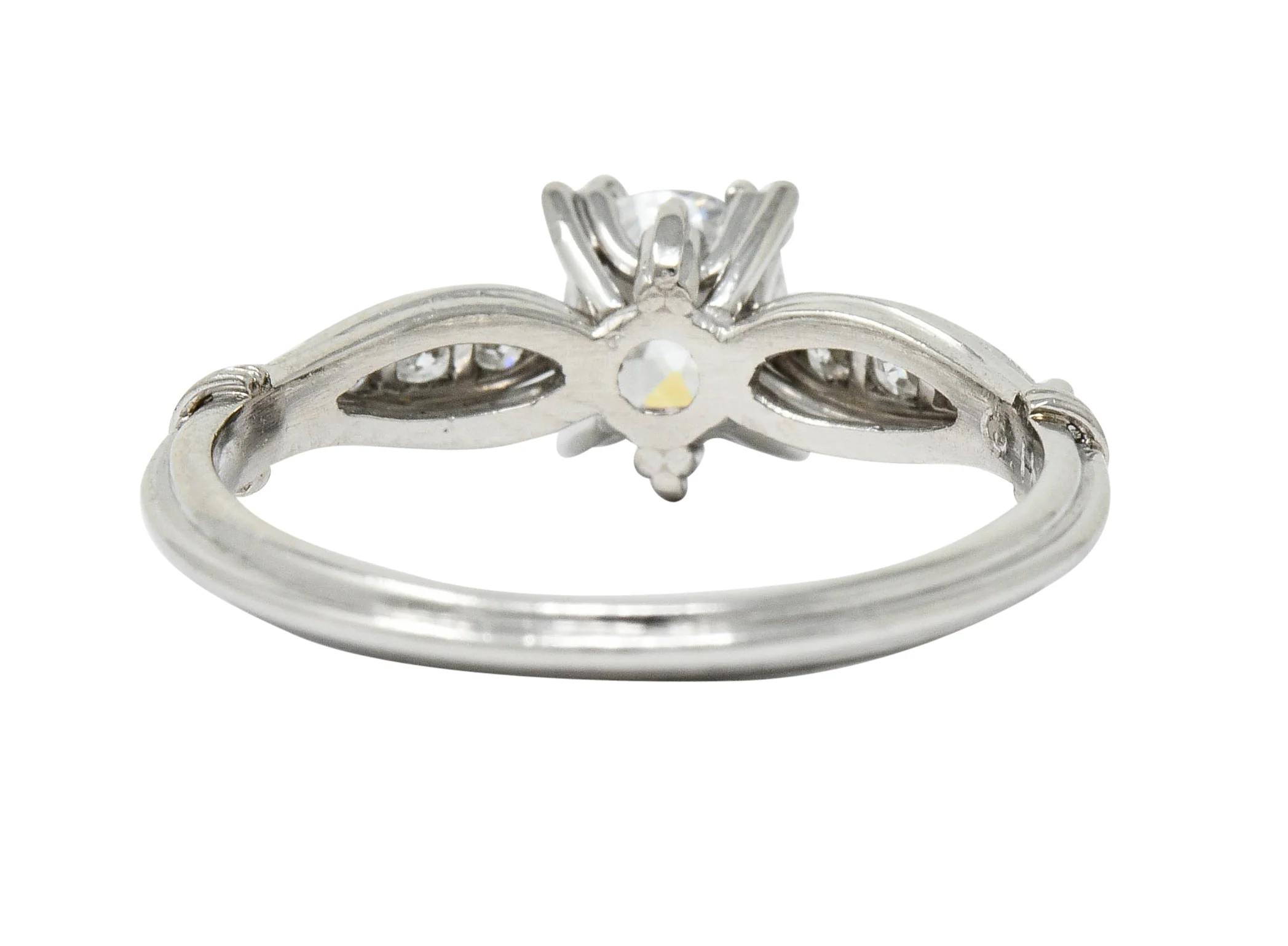 Art Deco 0.75 CTW Diamond Platinum Engagement Ring GIA - Image 4