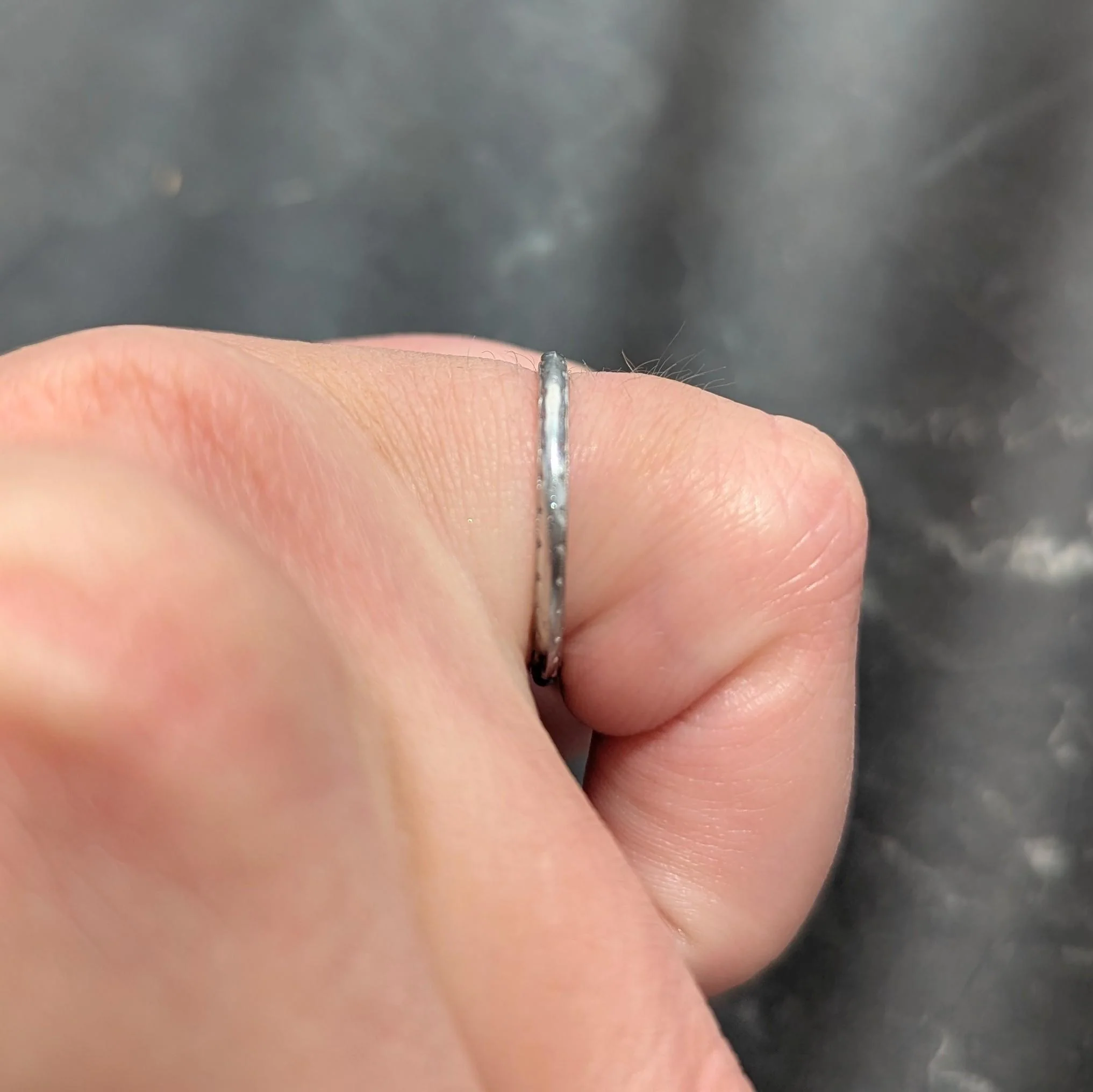 Art Deco 1925 Platinum Foliate Antique Wedding Band Ring - Image 10