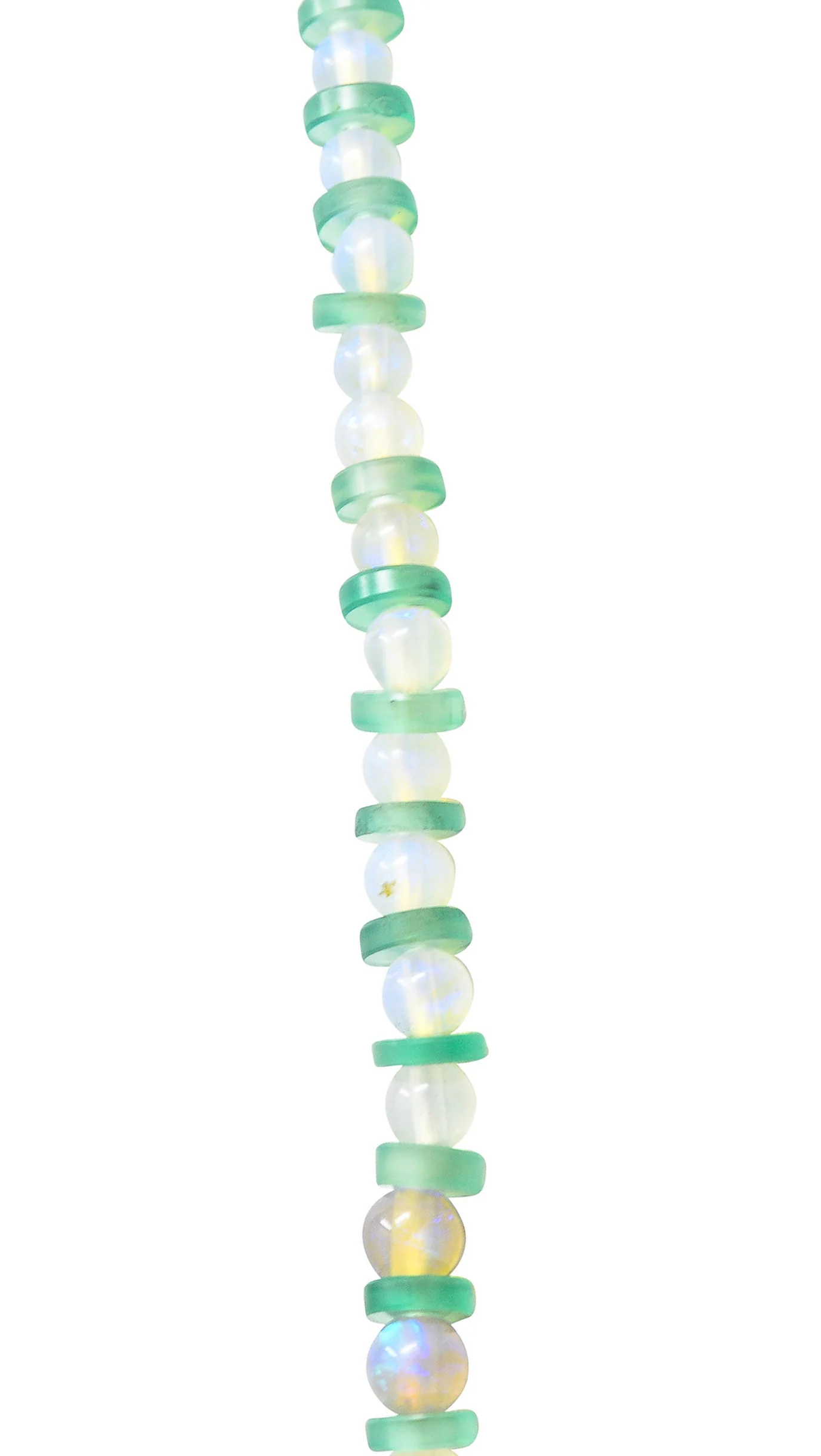 Art Deco Opal Diamond Chrysoprase Platinum Choker Gemstone Necklace - Image 7
