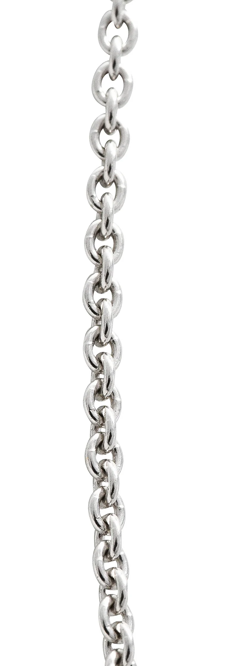 Art Deco Tiffany & Co. Diamond Ruby Platinum Enhancer Clip Pendant Necklace - Image 9