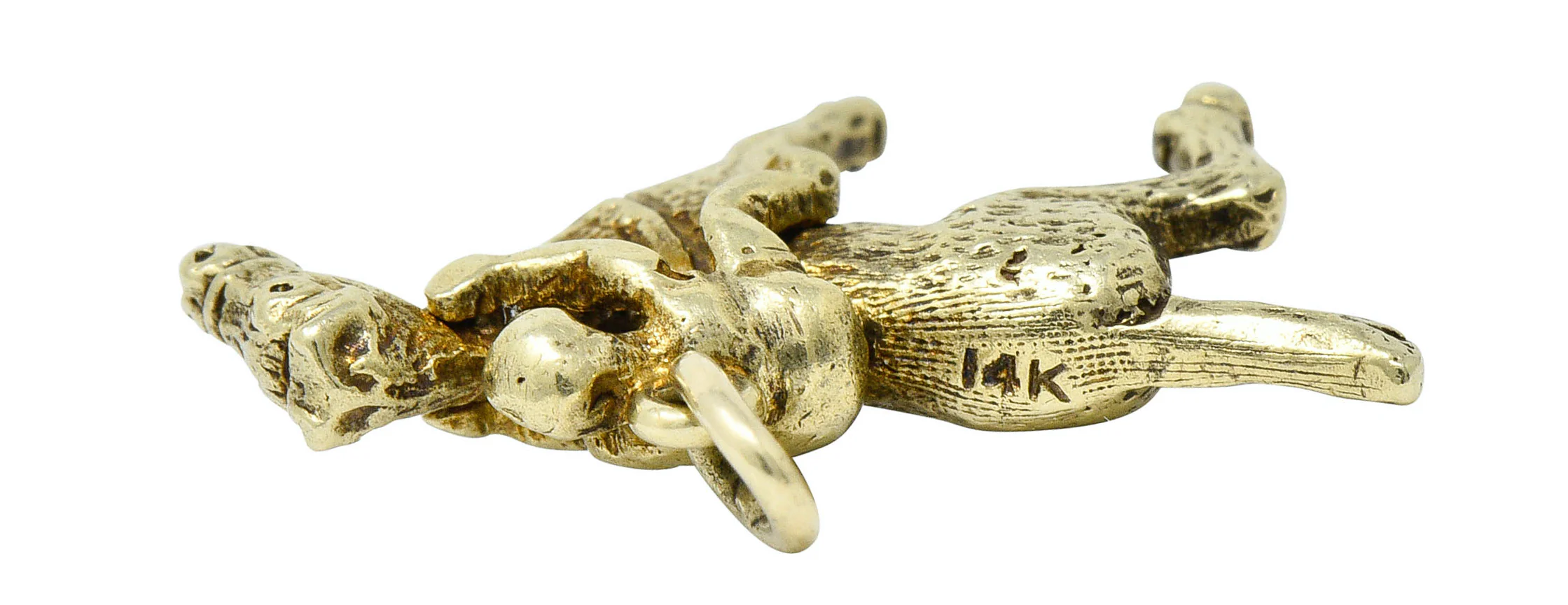 Art Nouveau 14 Karat Gold Racehorse & Jockey Charm - Image 8