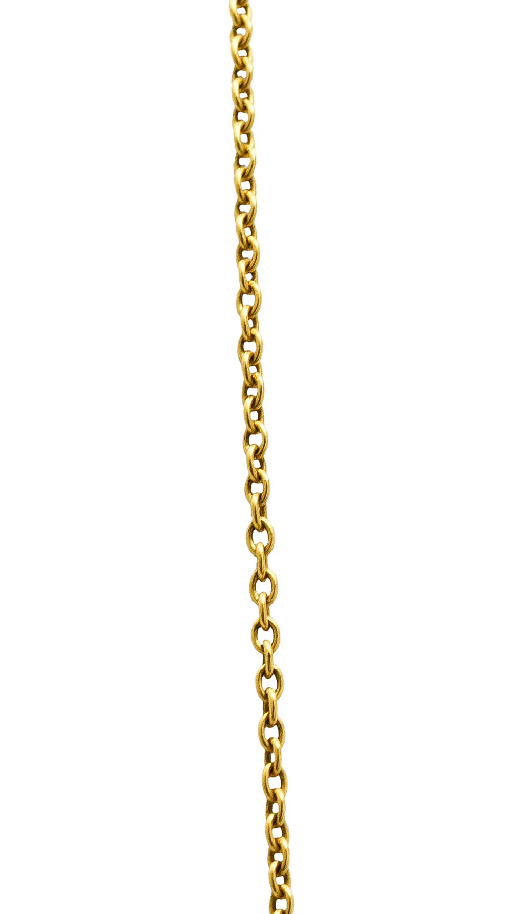 Art Nouveau Amethyst Pearl 14 Karat Gold Station Fringe Drop Necklace - Image 9