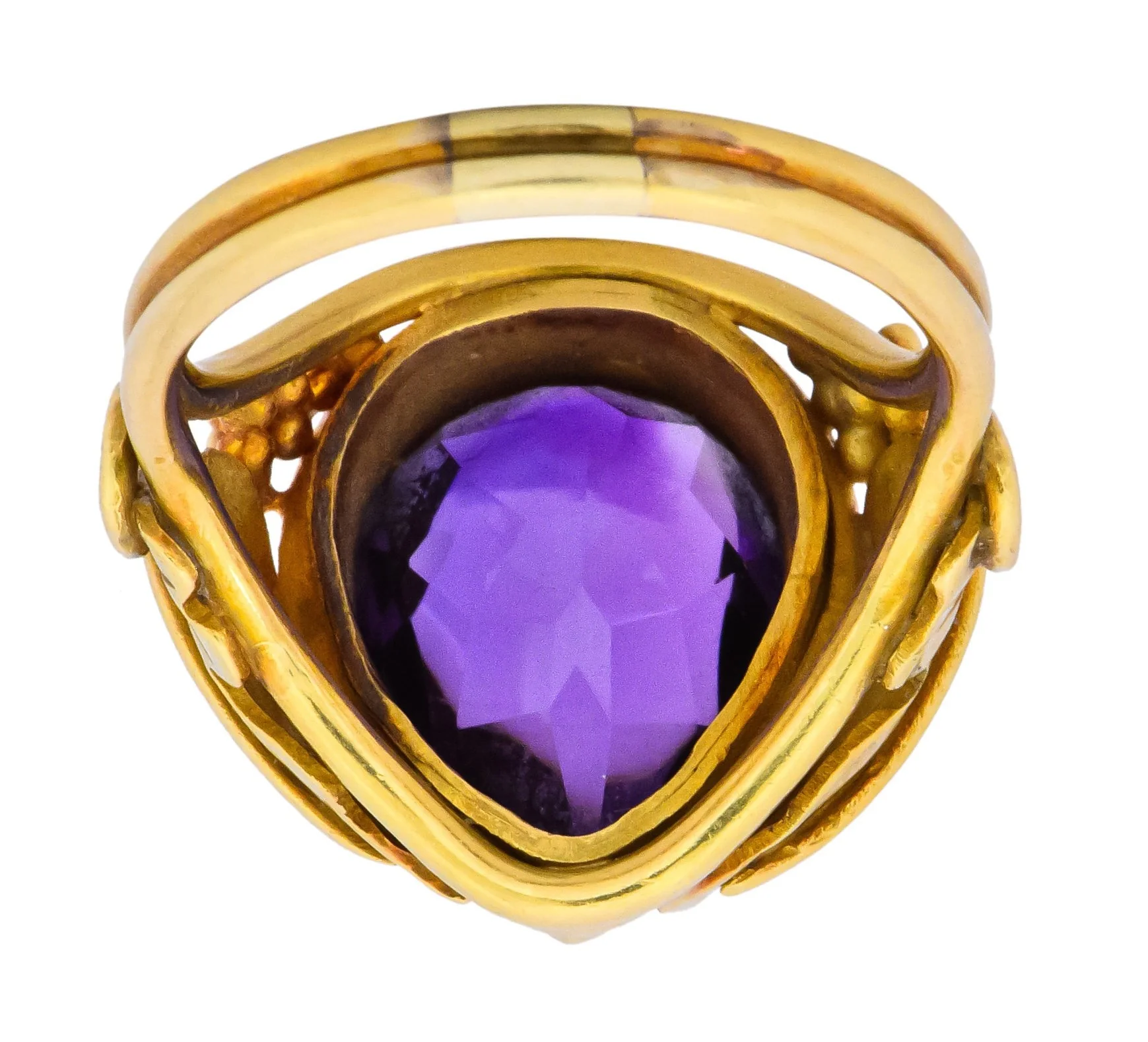 Arts & Crafts 5.75 CTW Amethyst 14 Karat Gold Ring - Image 6