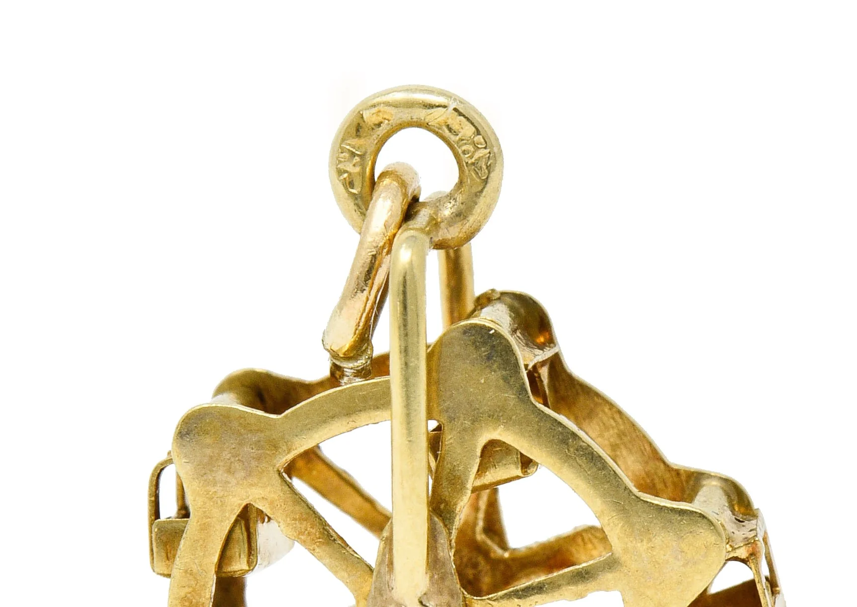 Austrian 14 Karat Gold Ferris Wheel Charm Circa 1920s - Image 7